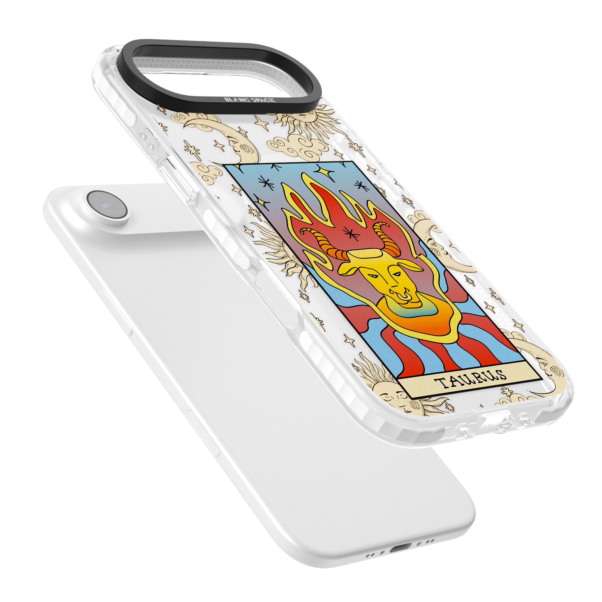 Celestial Zodiac Taurus iPhone 17 Air Impact Pro Clear Phone Case Colours