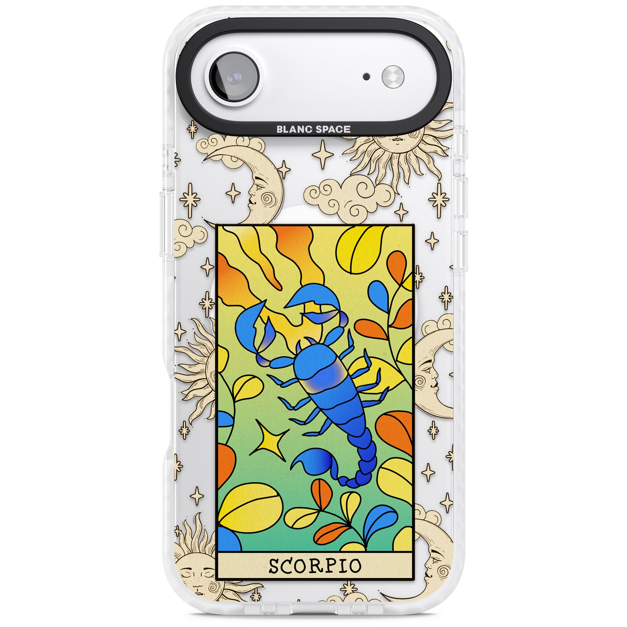 Celestial Zodiac Scorpio iPhone 17 Air Impact Pro Clear Phone Case