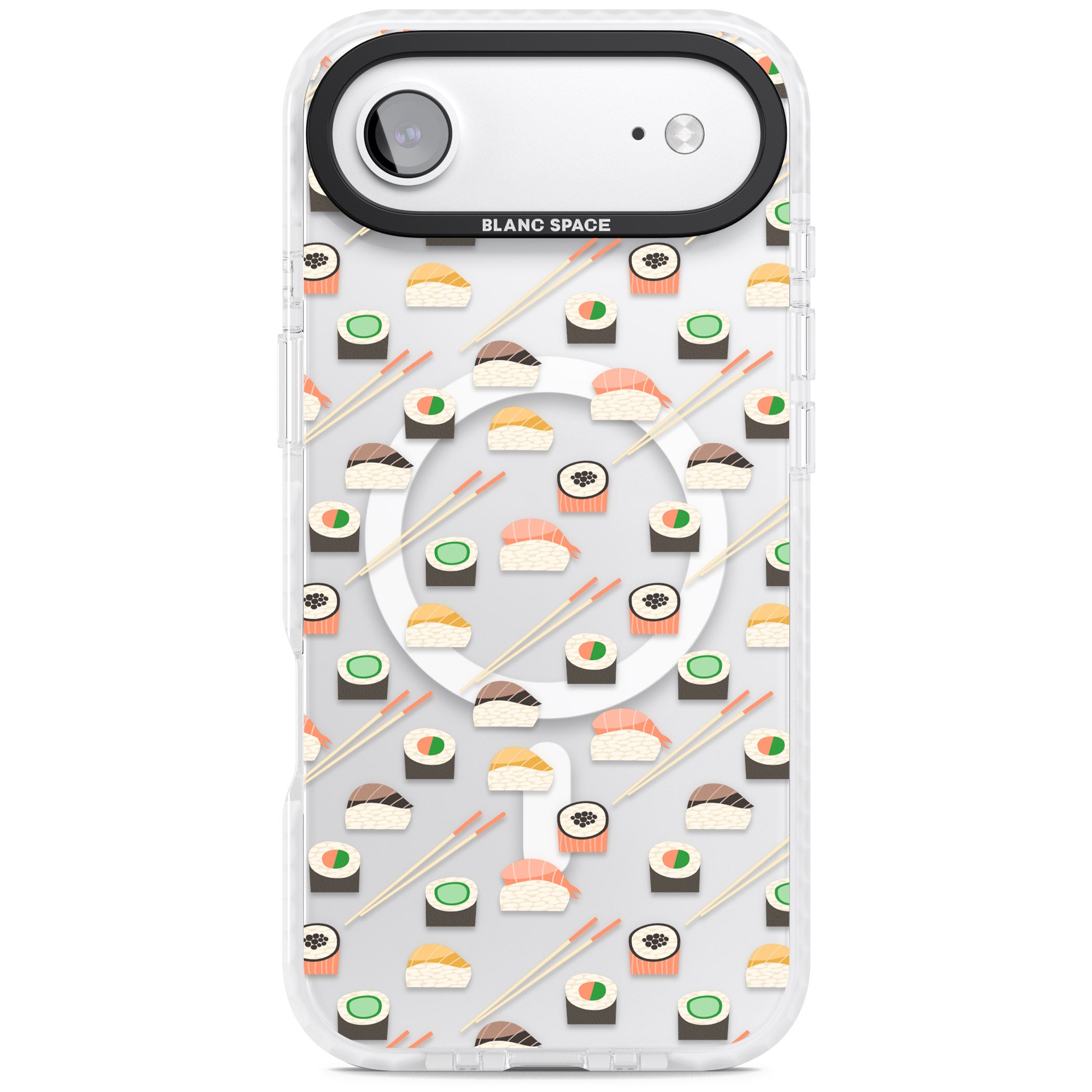 Sushi & Chopsticks Pattern iPhone 17 Air Impact Pro Clear Phone Case