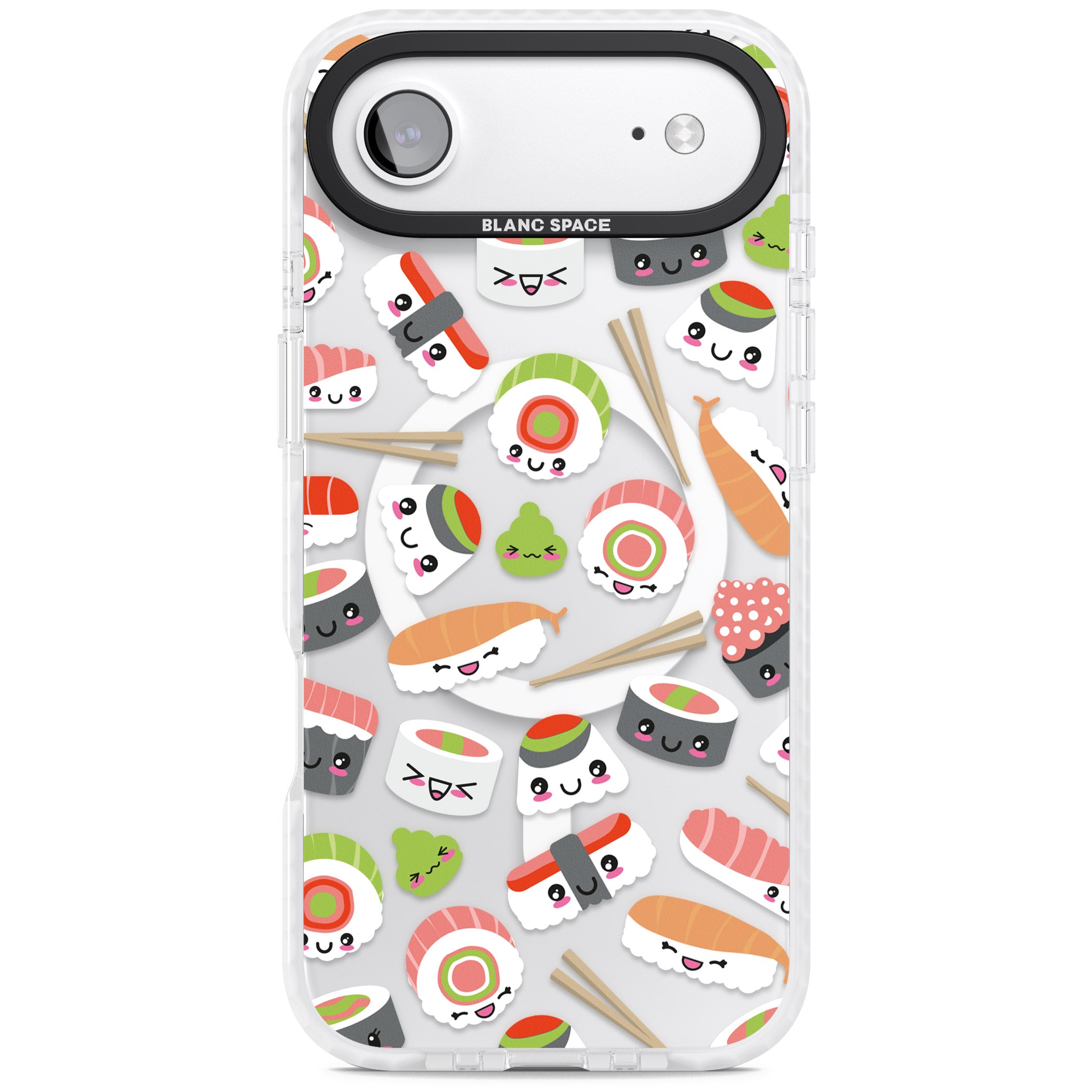 Kawaii Sushi Party iPhone 17 Air Impact Pro Clear Phone Case