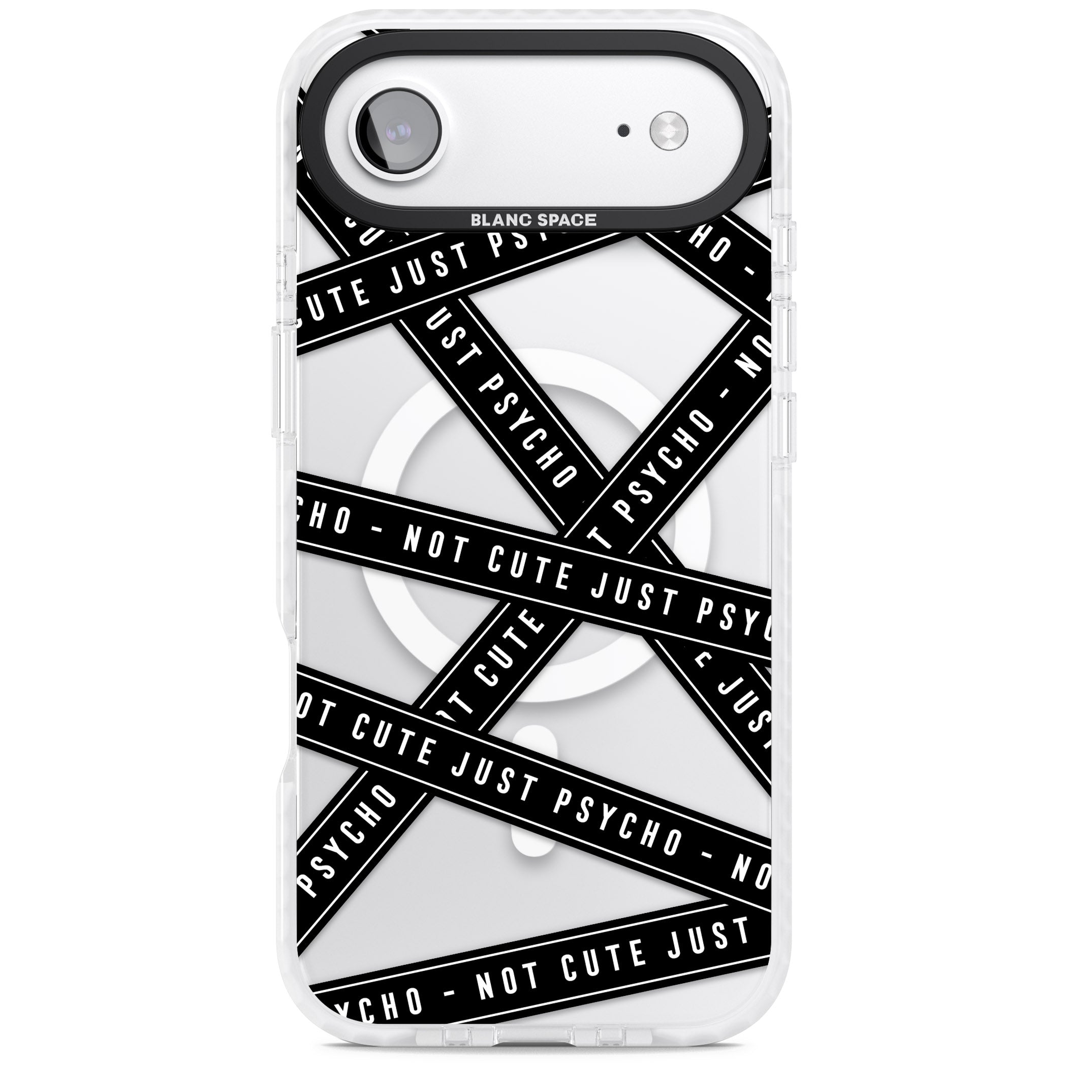 Not Cute Just Psycho iPhone 17 Air Impact Pro Clear Phone Case