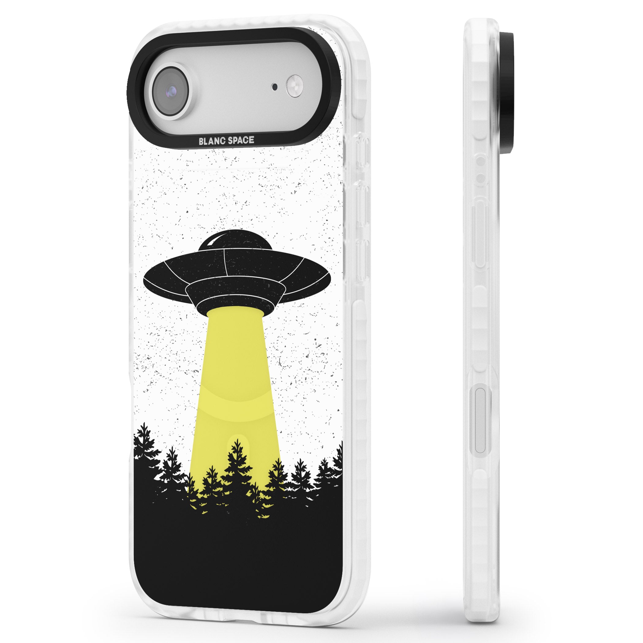 Alien Abduction iPhone 17 Air Impact Pro Clear Phone Case Side Profile