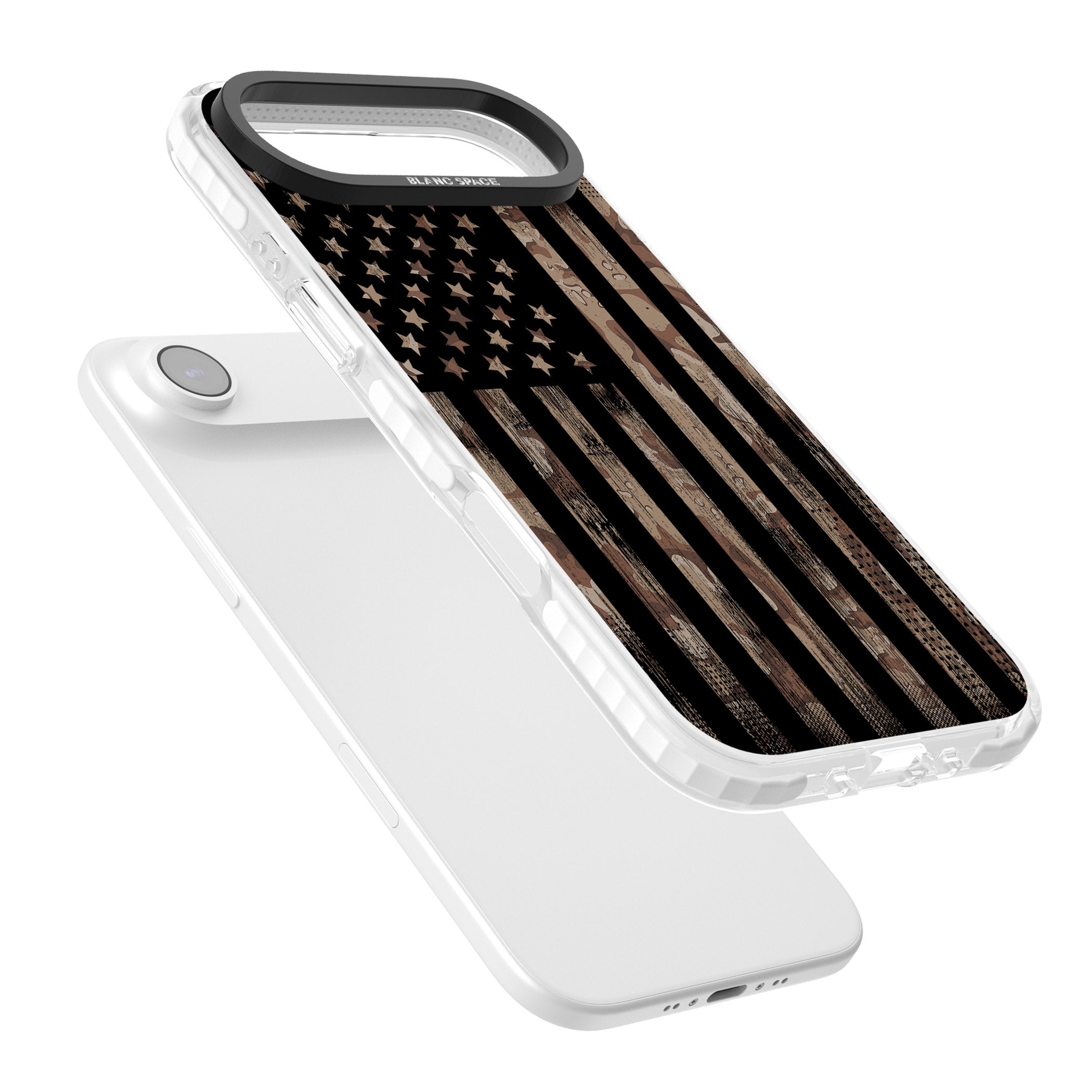 American Flag Camo iPhone 17 Air Impact Pro Clear Phone Case Colours