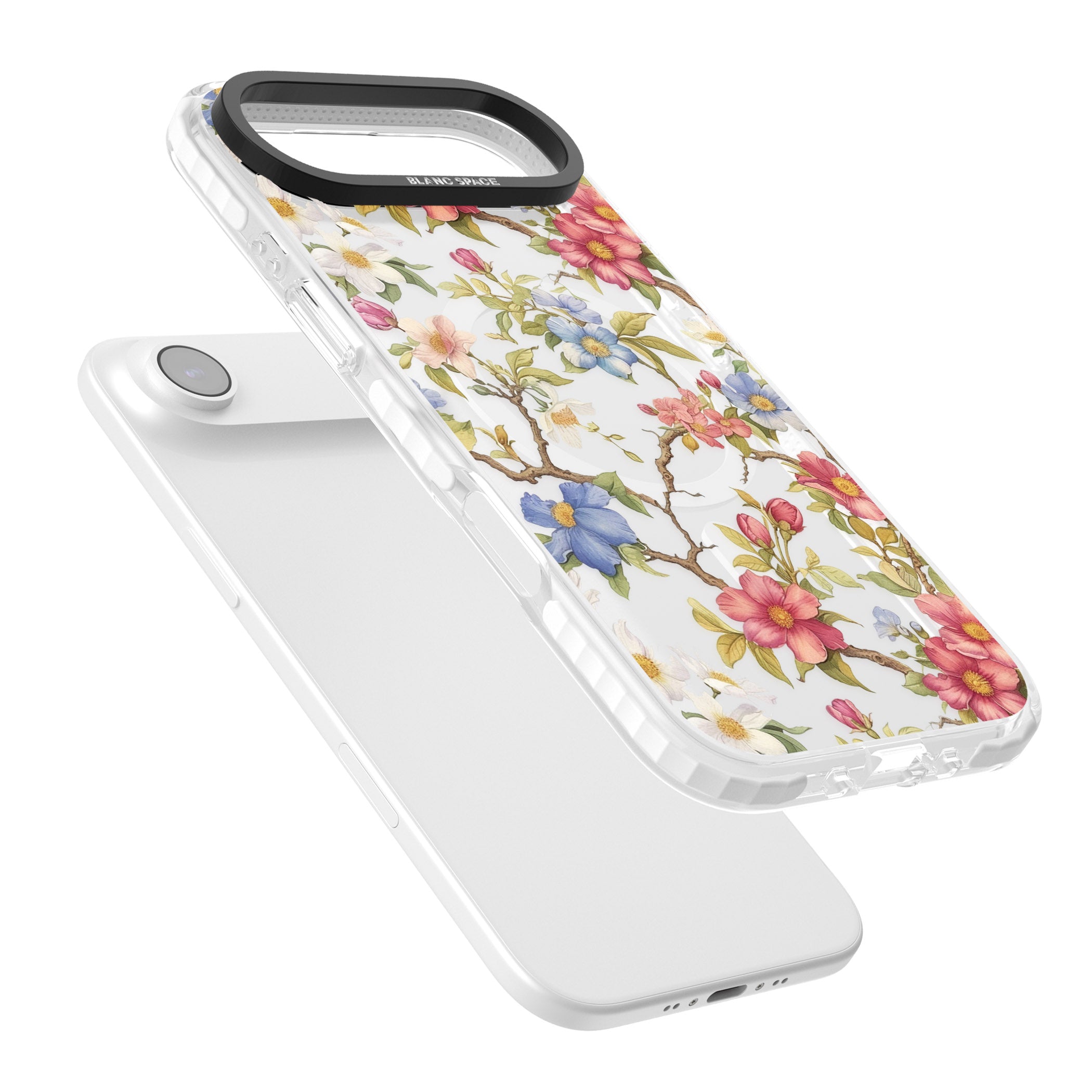 Vintage Vines & Flowers iPhone 17 Air Impact Pro Clear Phone Case Colours