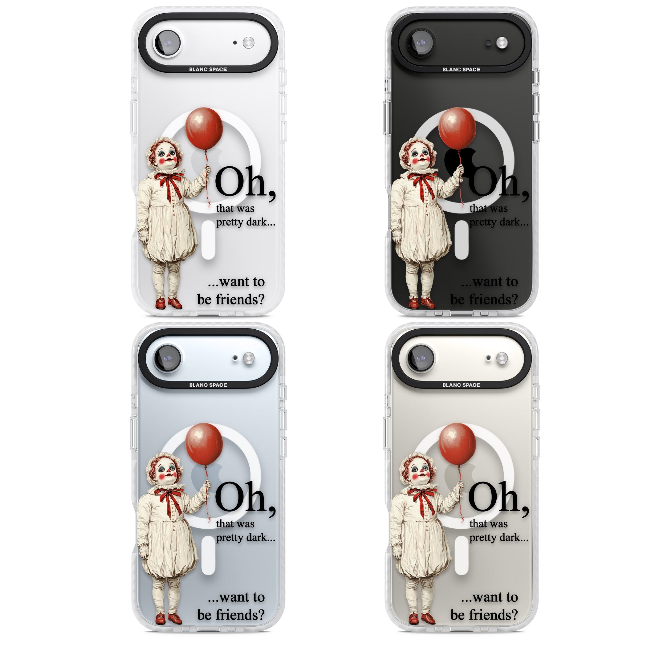 Want To Be Friends? iPhone 17 Air Impact Pro Clear Phone Case APT Impact Protection