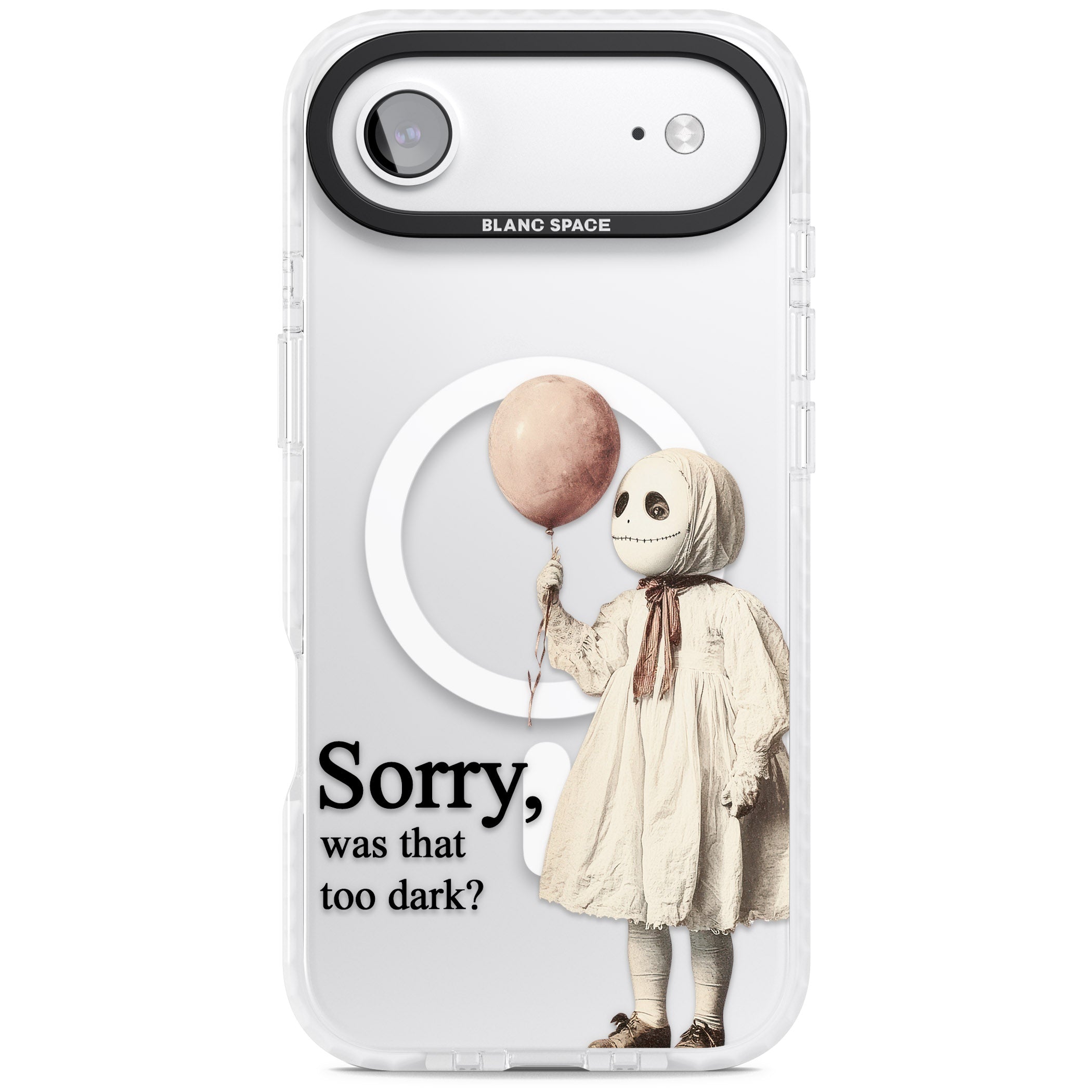 Sorry Was That Too Dark iPhone 17 Air Impact Pro Clear Phone Case