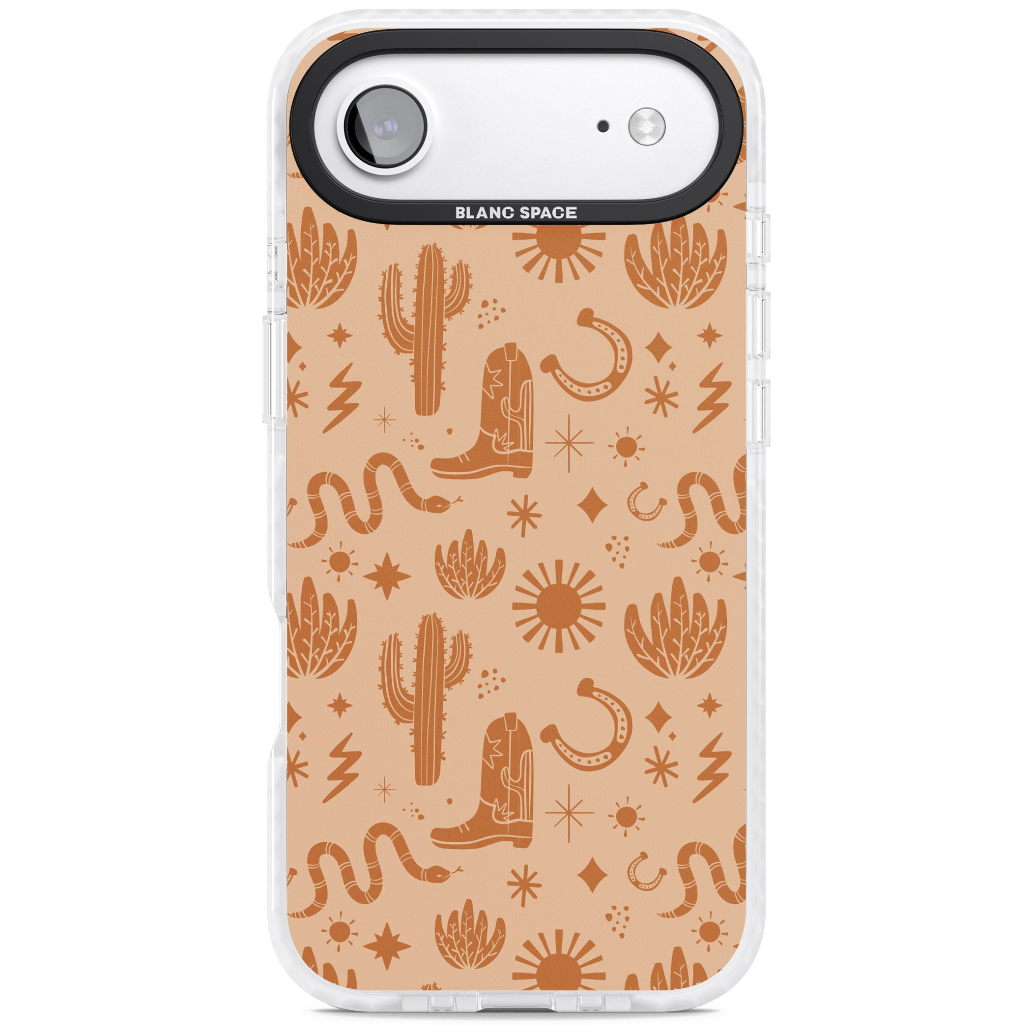Wild West Pattern iPhone 17 Air Impact Pro Clear Phone Case