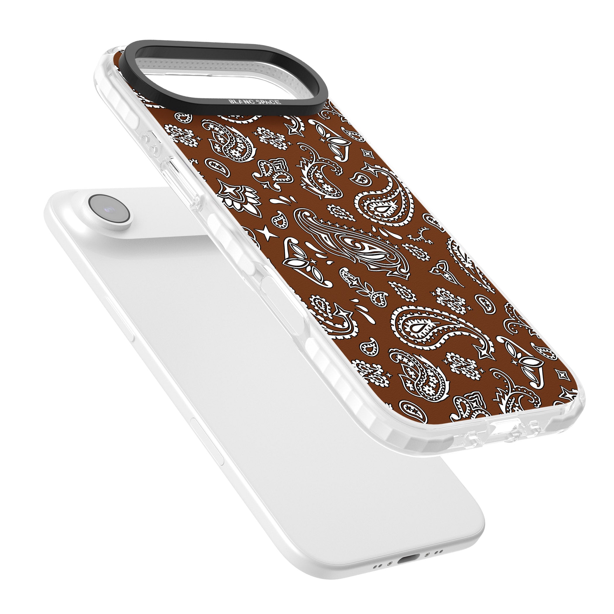 Brown Bandana iPhone 17 Air Impact Pro Clear Phone Case Colours