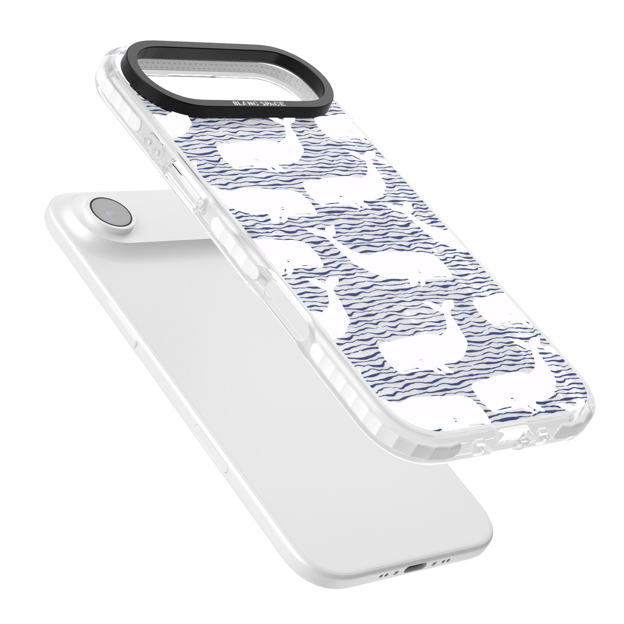 Whale Wave iPhone 17 Air Impact Pro Clear Phone Case Colours
