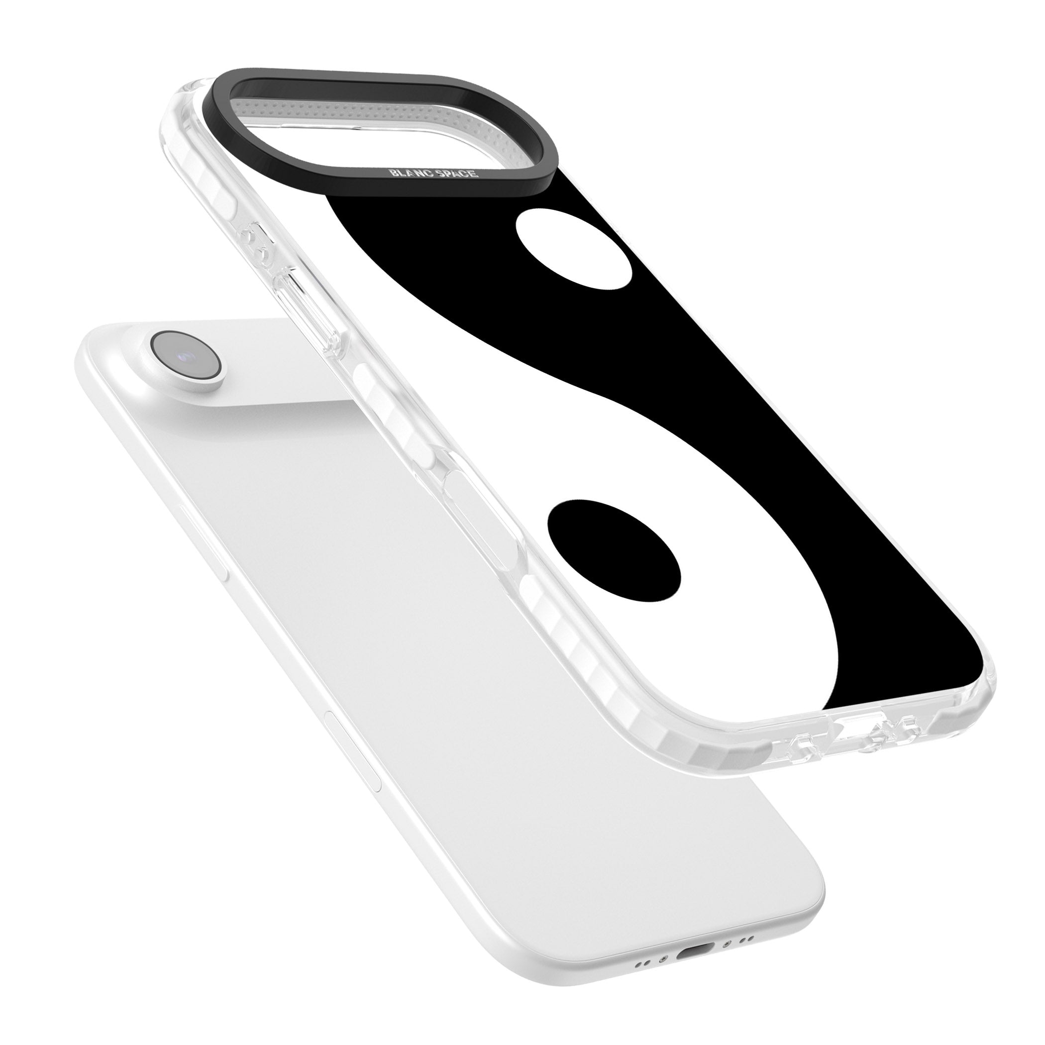 Large Yin Yang iPhone 17 Air Impact Pro Clear Phone Case Colours
