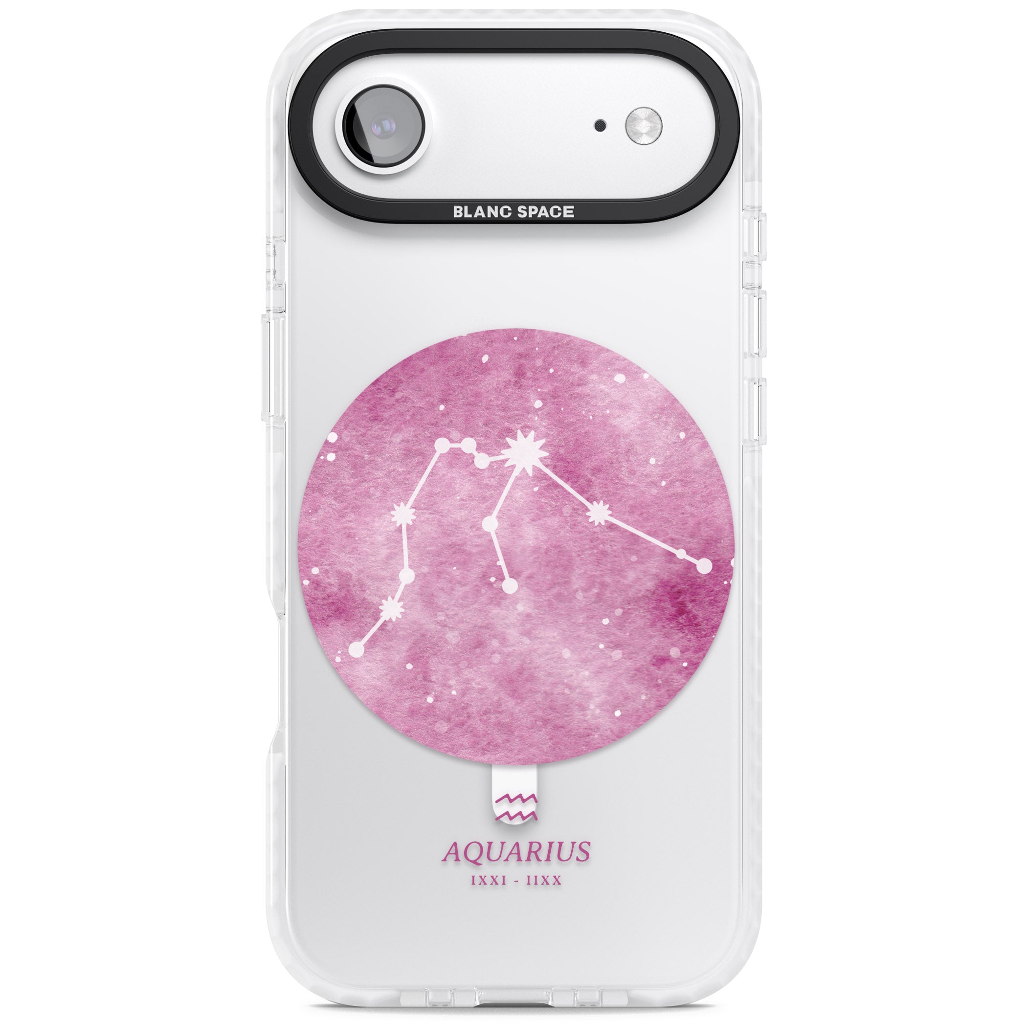 Aquarius Zodiac iPhone 17 Air Impact Pro Clear Phone Case
