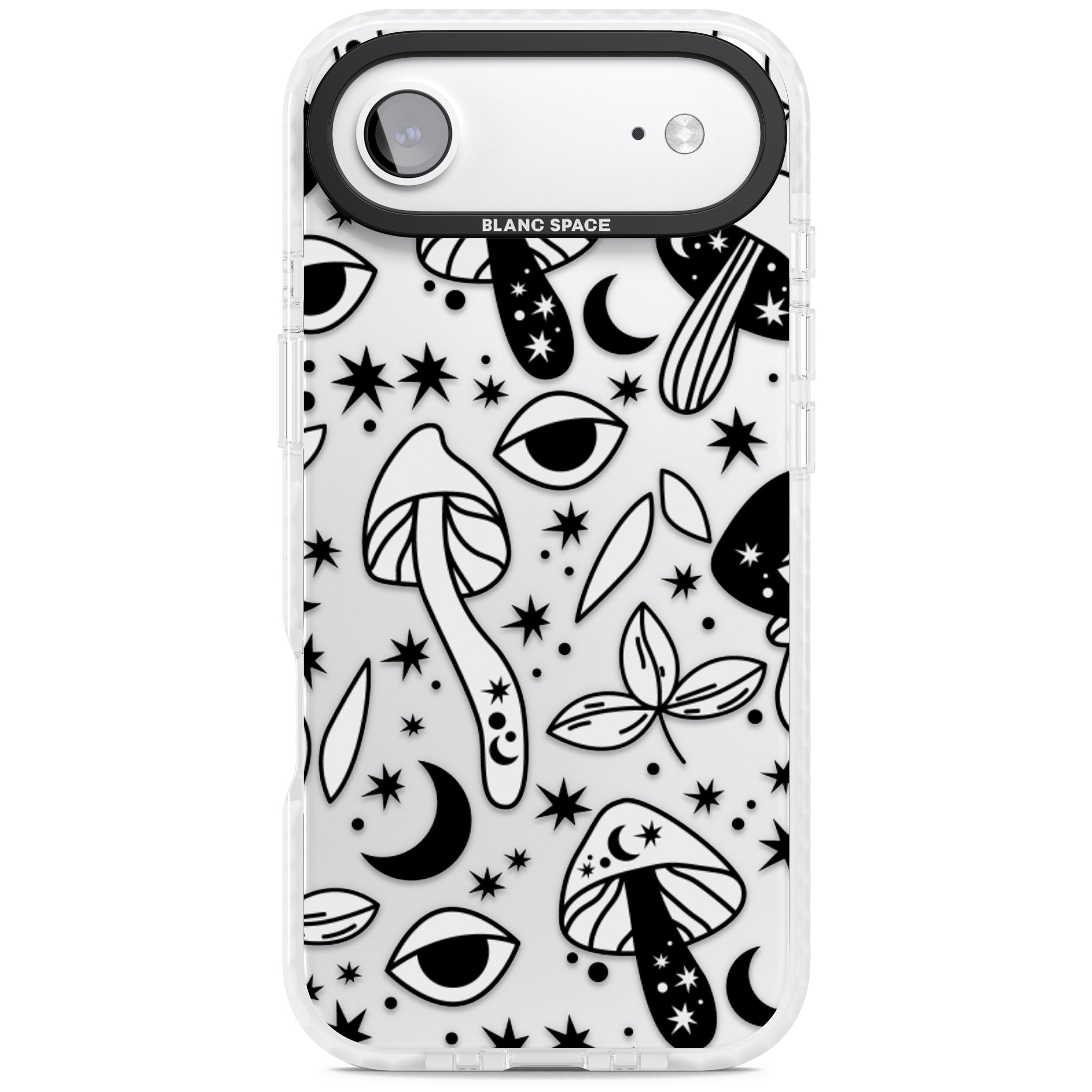 Mystic Mushrooms Pattern iPhone 17 Air Impact Clear Phone Case