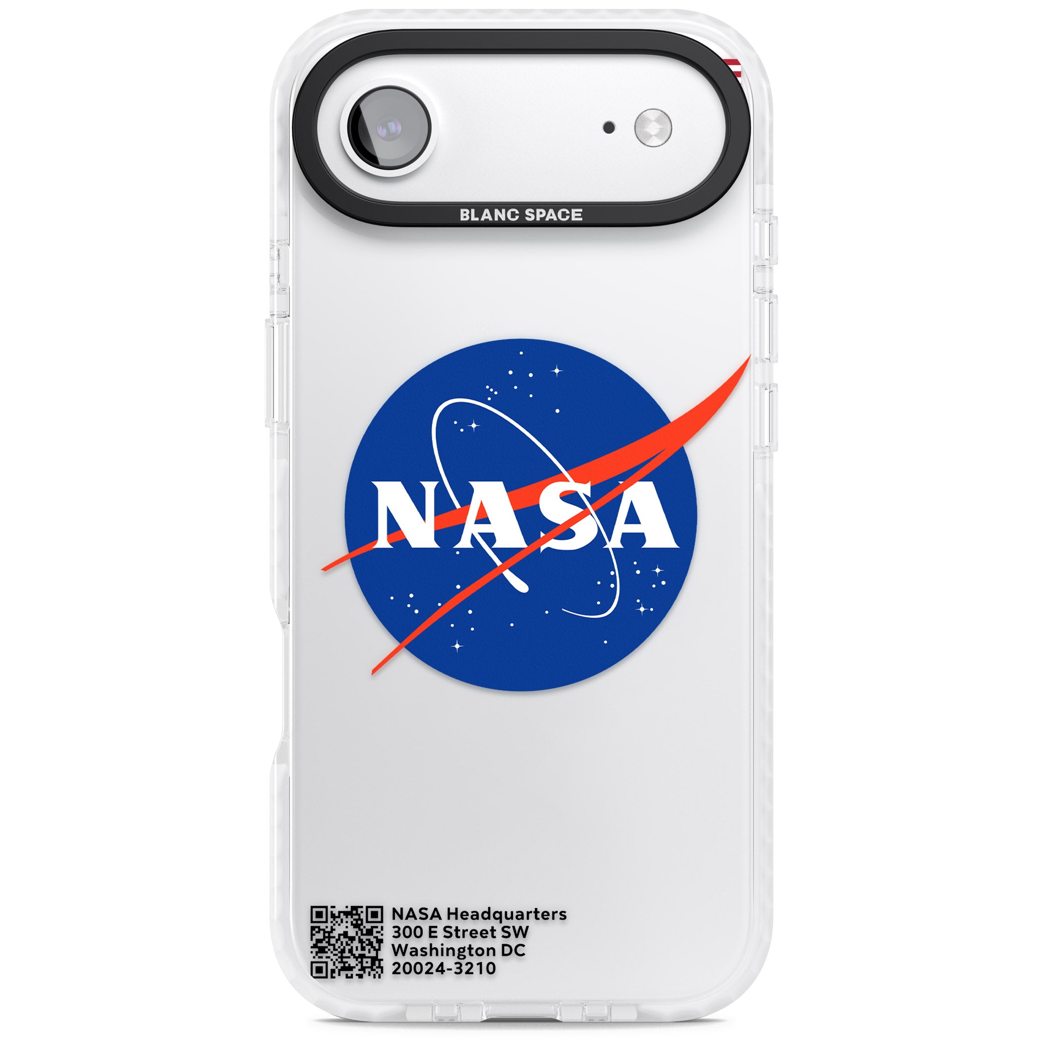 Nasa Meatball iPhone 17 Air Impact Clear Phone Case