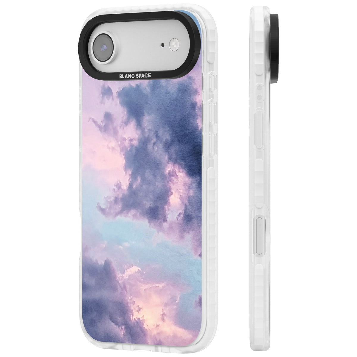 Lavender Clouds iPhone Air Impact Clear Phone Case side