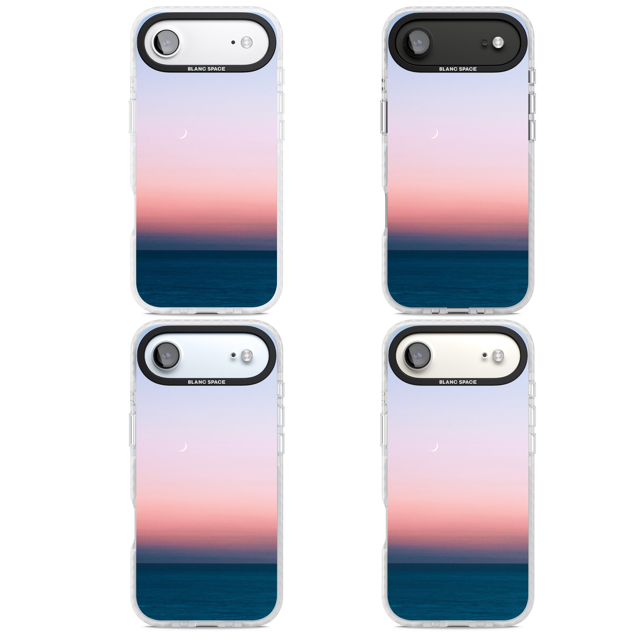 Pastel Ocean Sunset iPhone 17 Air Impact Clear Phone Case APT Impact Protection