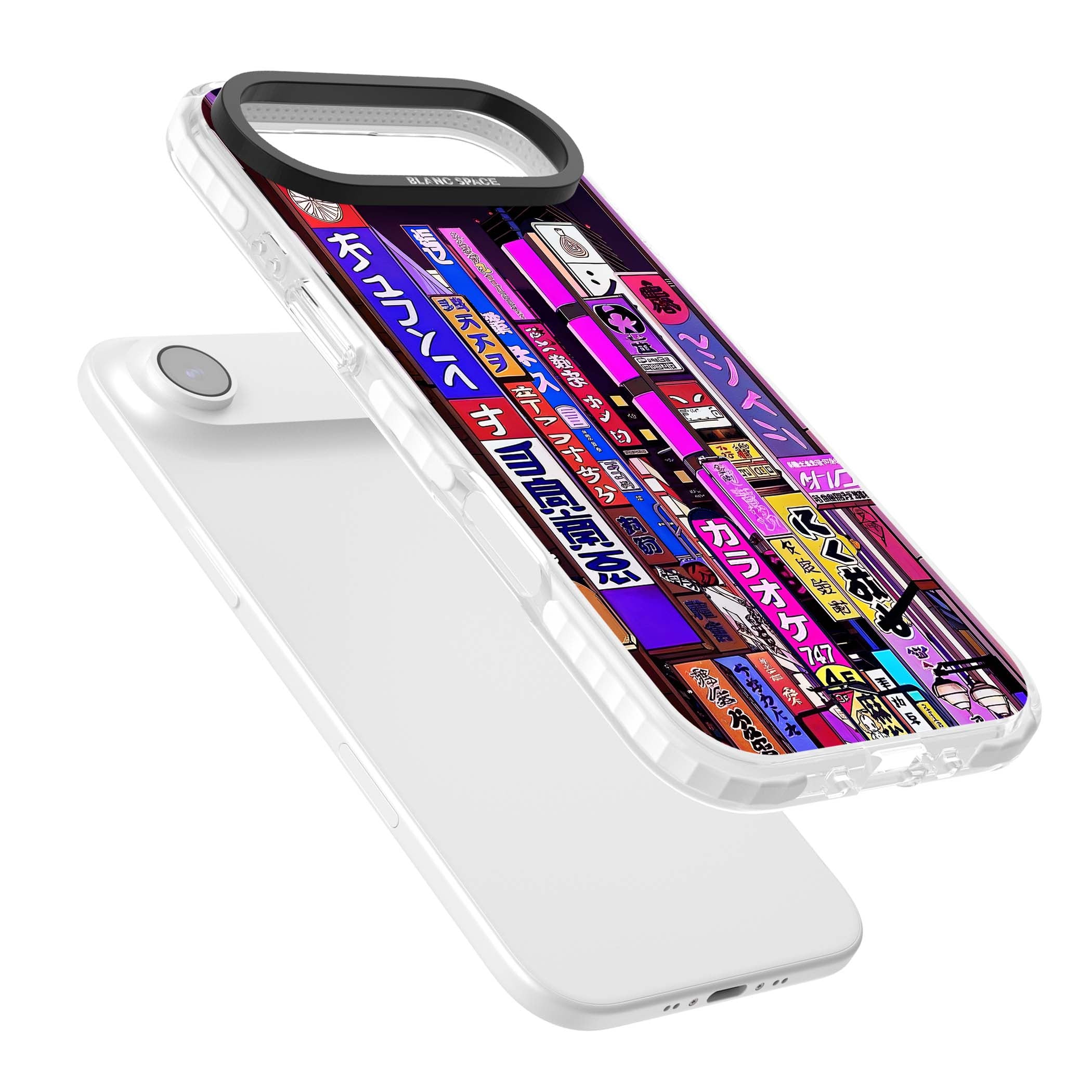 NEON NIGHT anime iPhone case | Black Impact case for iPhone Air