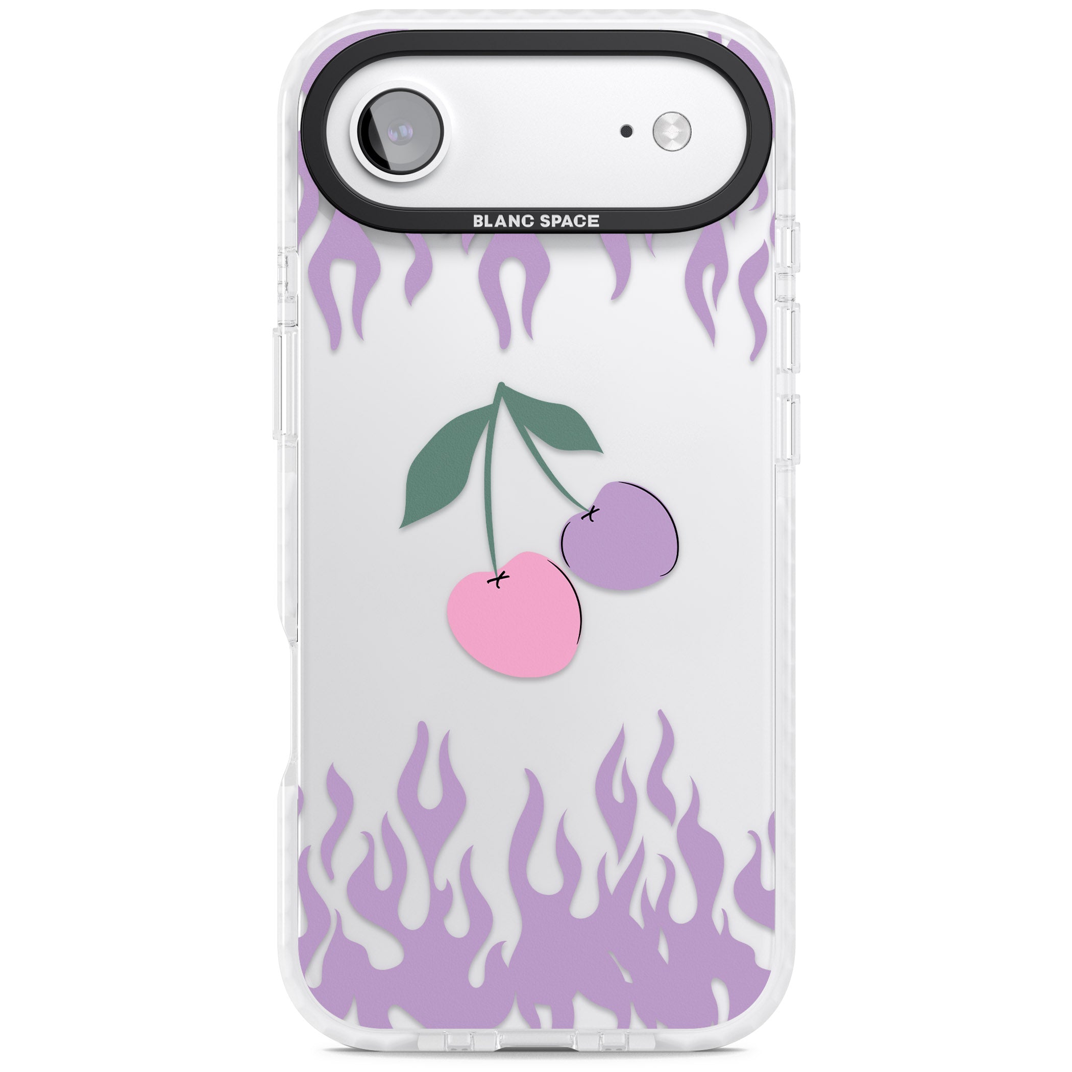 Cherries N' Flames iPhone 17 Air Impact Clear Phone Case