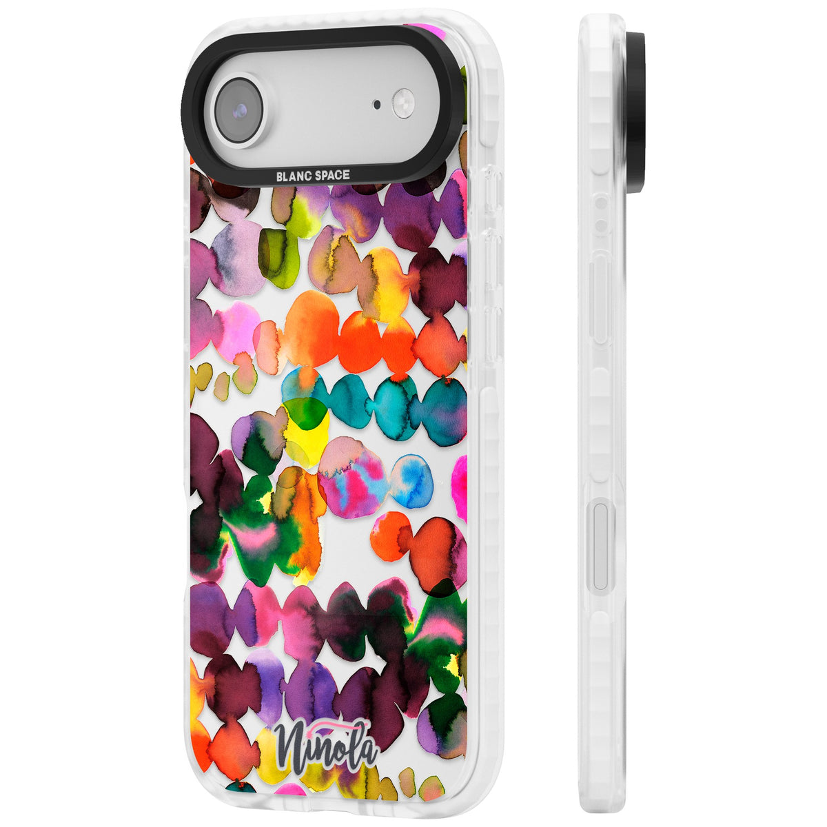 Ink Splash Hues iPhone Air Impact Clear Phone Case side