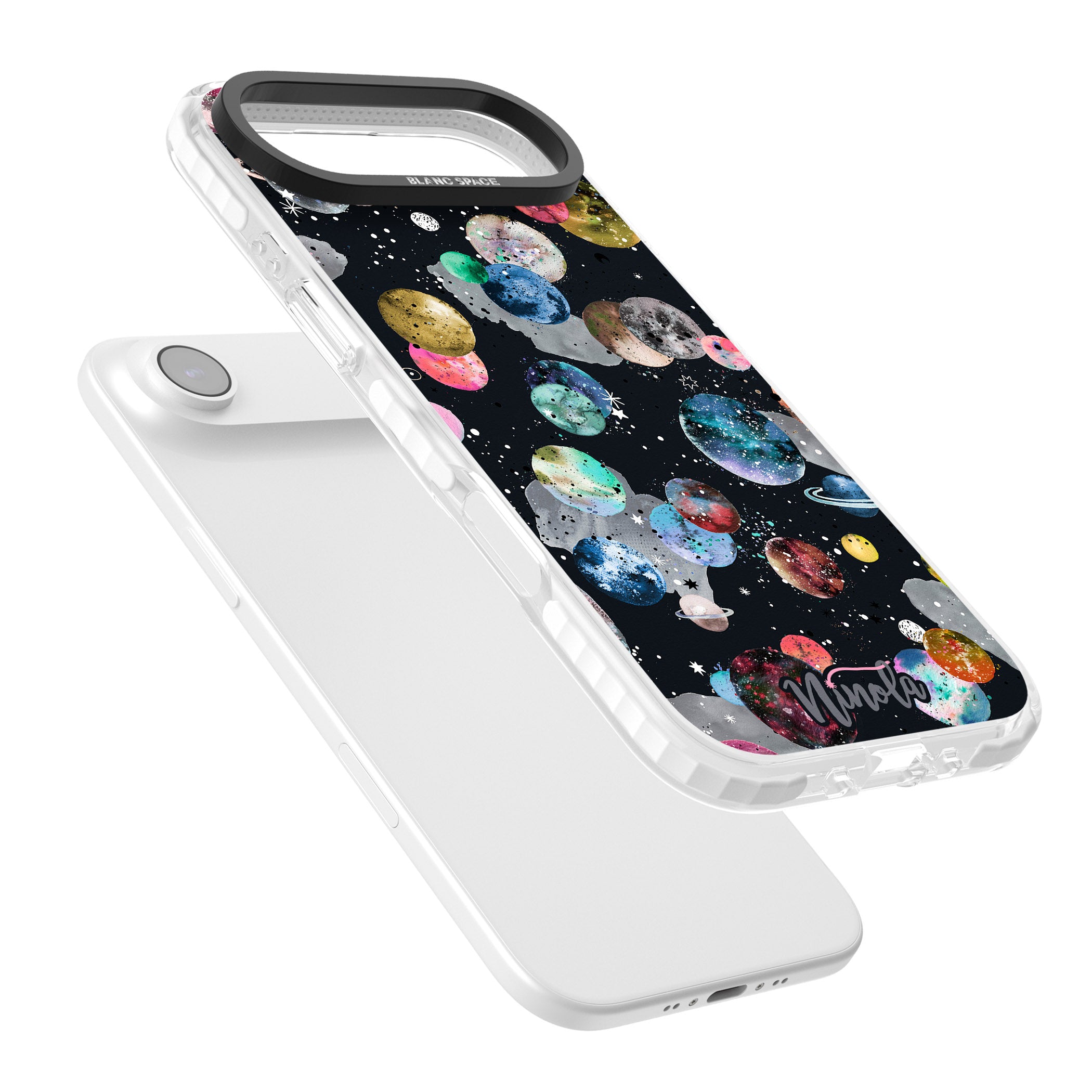 Cosmic Galaxy iPhone 17 Air Impact Clear Phone Case Colours