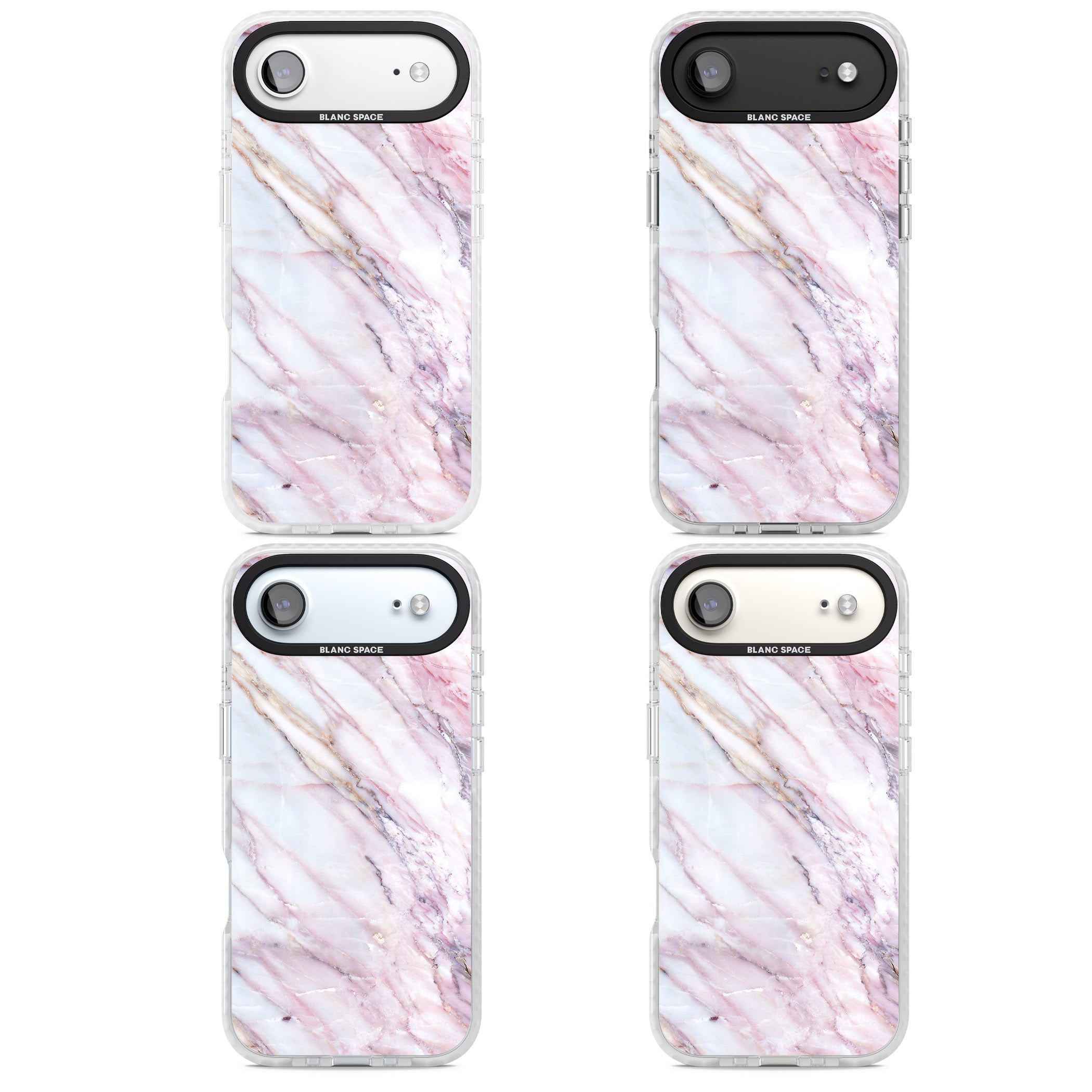 Blush Marble Glow iPhone 17 Air Impact Clear Phone Case APT Impact Protection