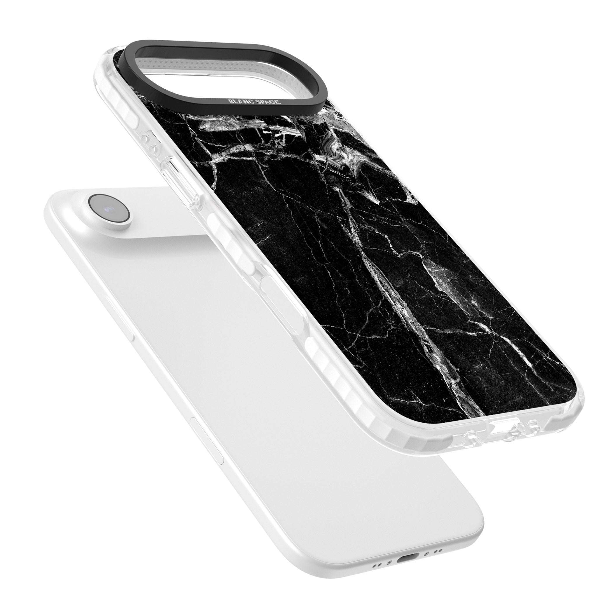 Black Onyx Marble iPhone 17 Air Impact Clear Phone Case Colours