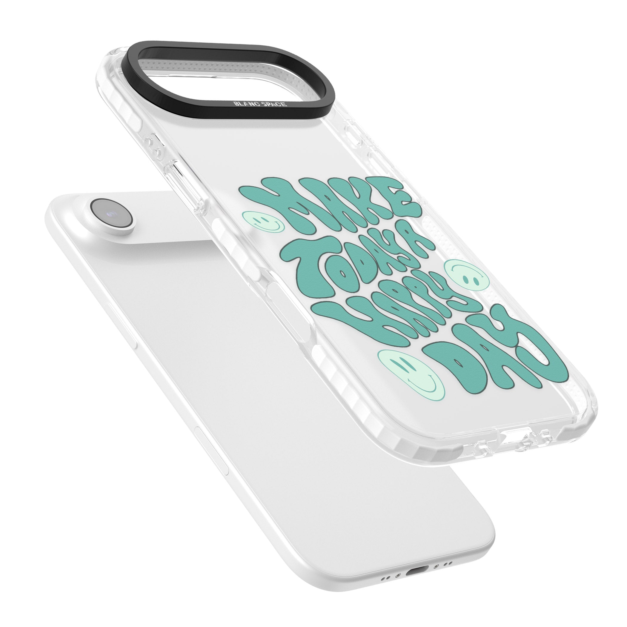 Make Today A Happy Day iPhone 17 Air Impact Clear Phone Case Colours