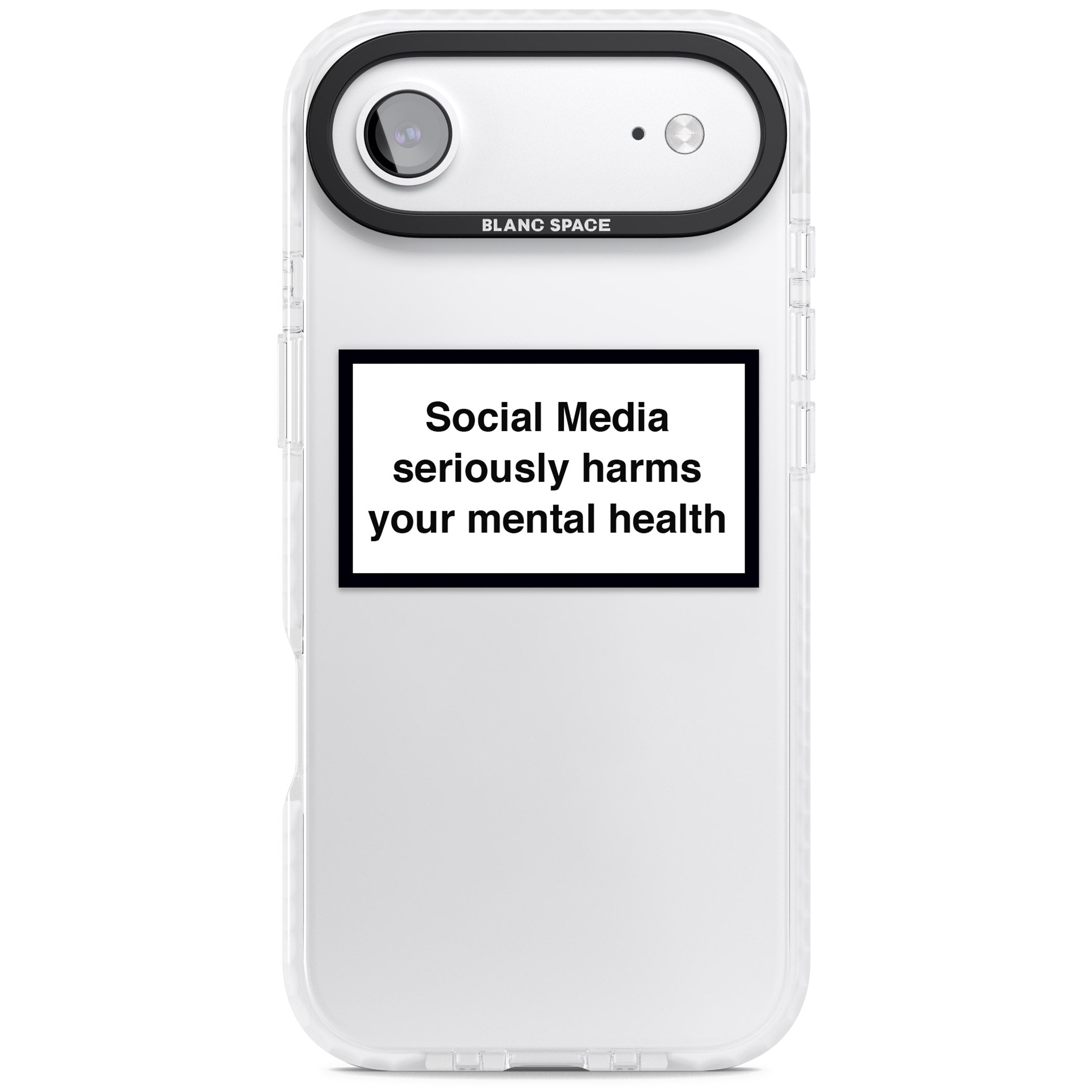 Social Media Quote iPhone 17 Air Impact Clear Phone Case