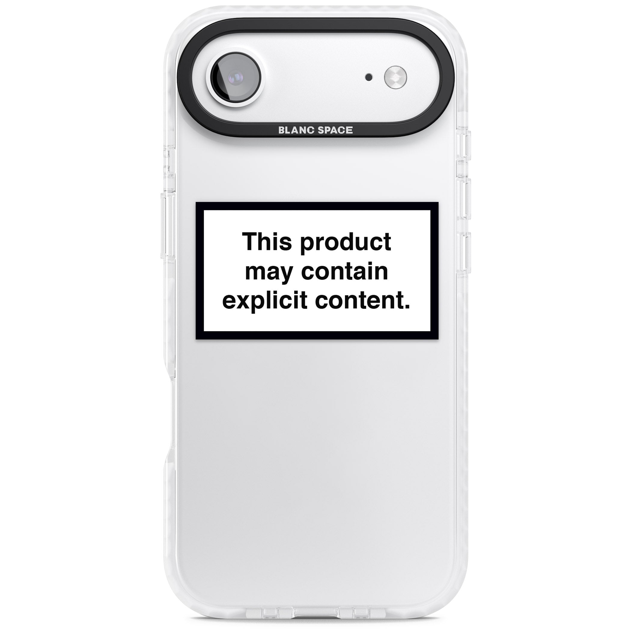 Contains Explicit Content iPhone 17 Air Impact Clear Phone Case