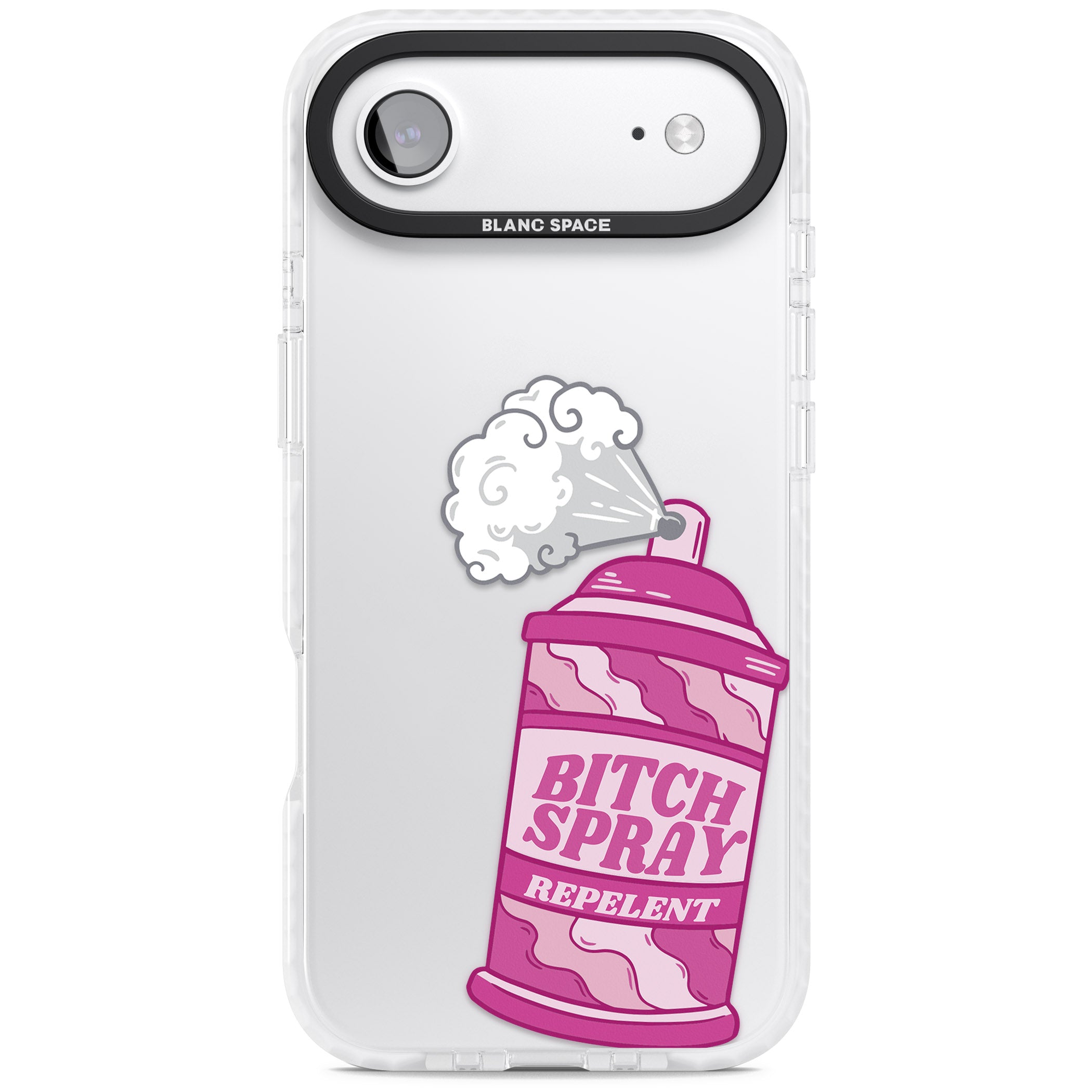 B*Tch Spray iPhone 17 Air Impact Clear Phone Case