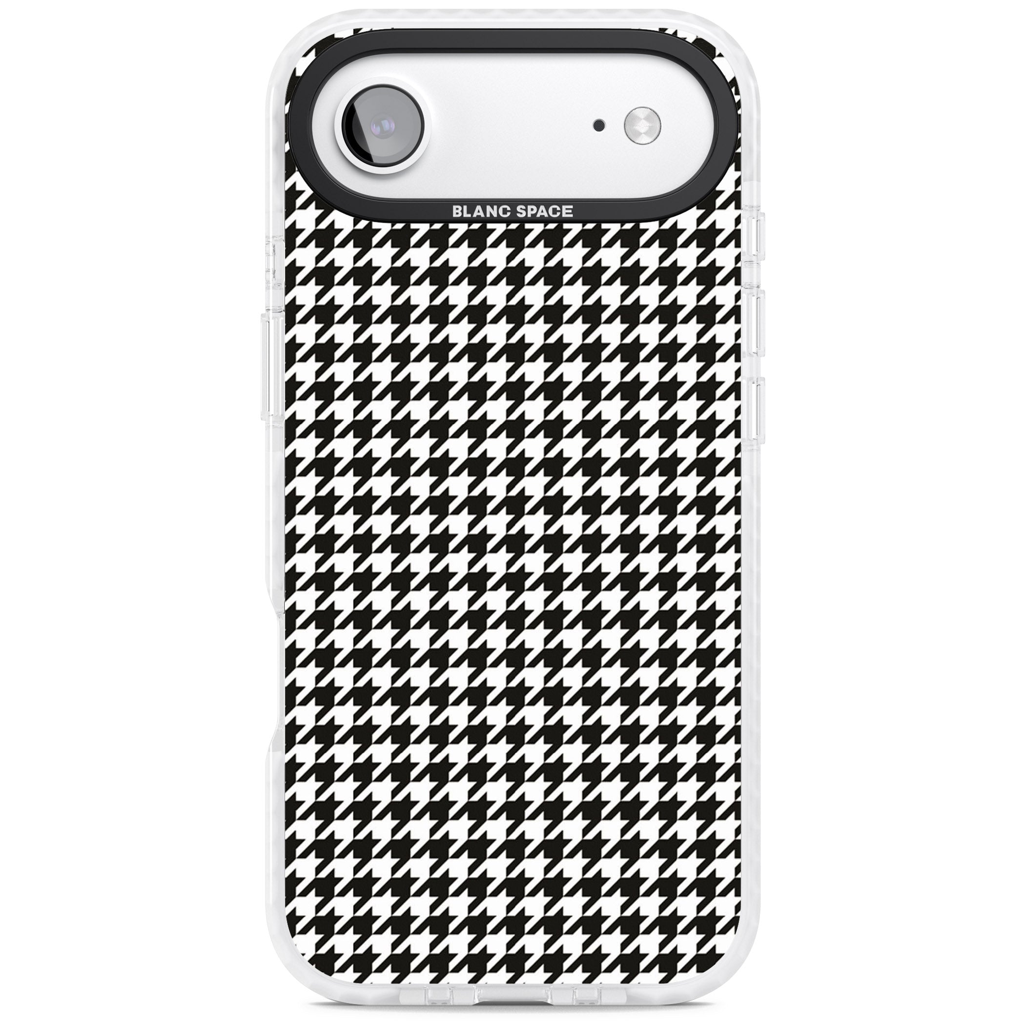 Chic Houndstooth Check iPhone 17 Air Impact Clear Phone Case