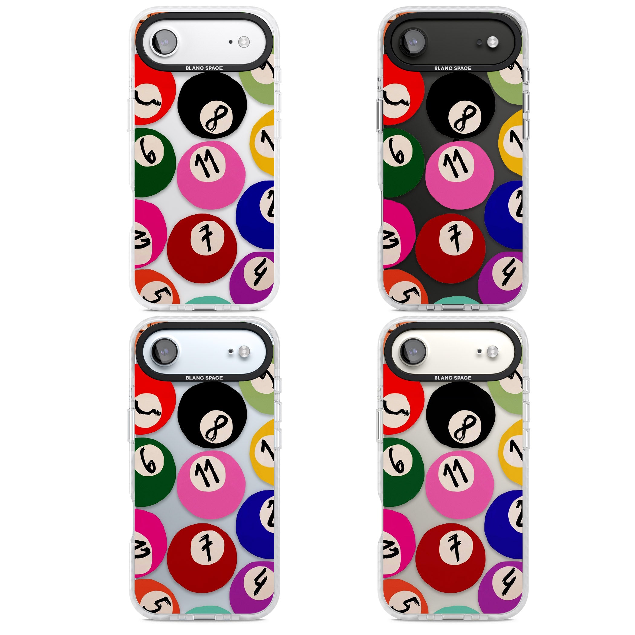Pool Balls iPhone 17 Air Impact Clear Phone Case APT Impact Protection