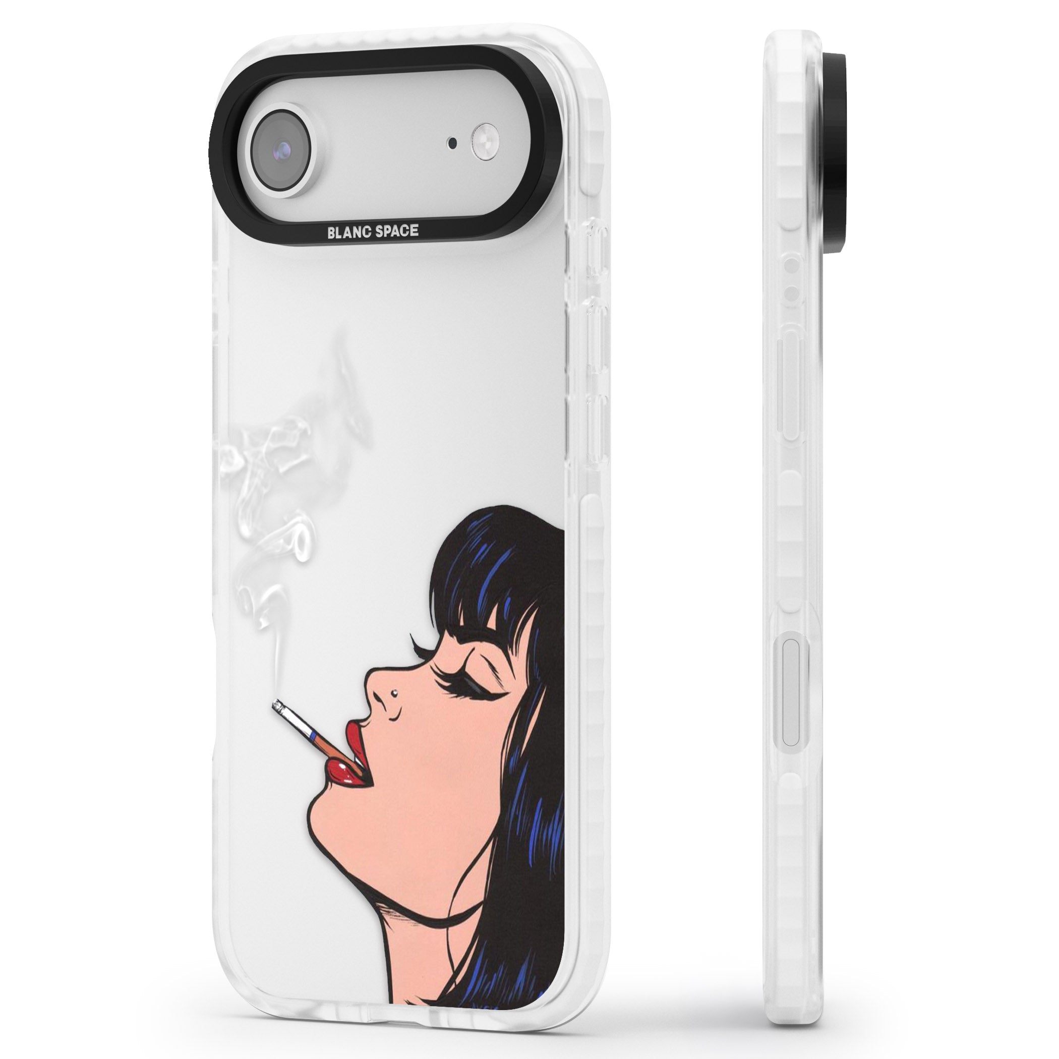 Stress Relief Pop Art iPhone 17 Air Impact Clear Phone Case Side Profile