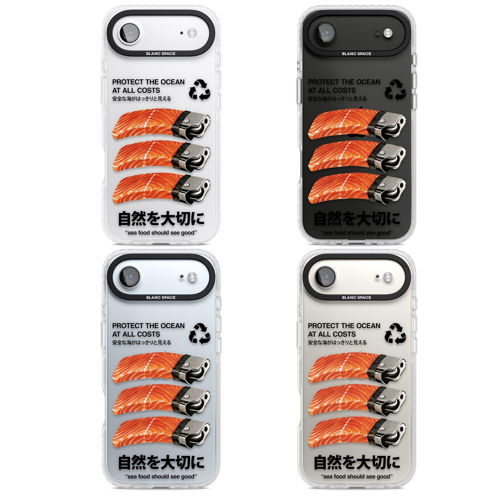 Protect The Ocean iPhone 17 Air Impact Clear Phone Case APT Impact Protection