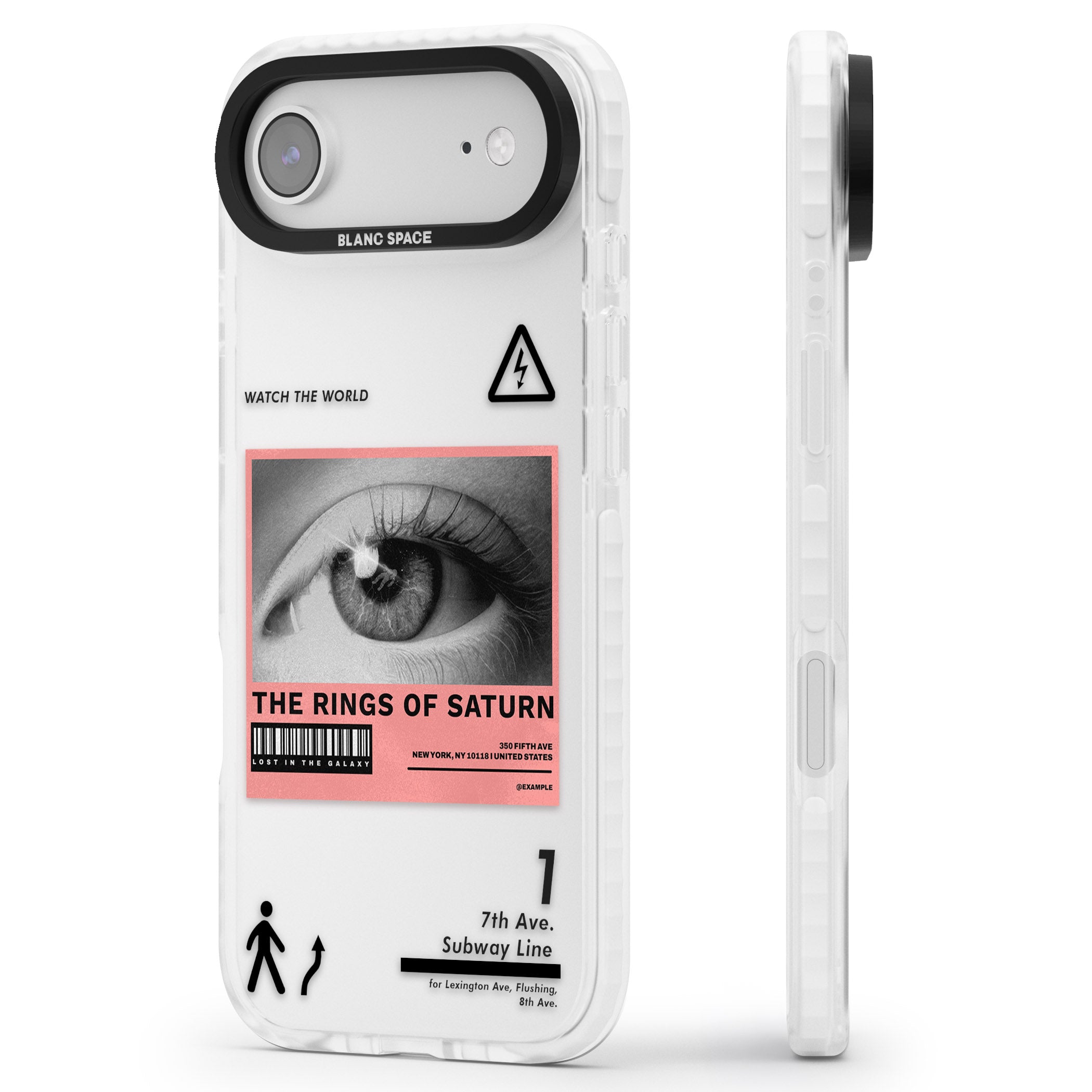 Watch The World iPhone 17 Air Impact Clear Phone Case Side Profile