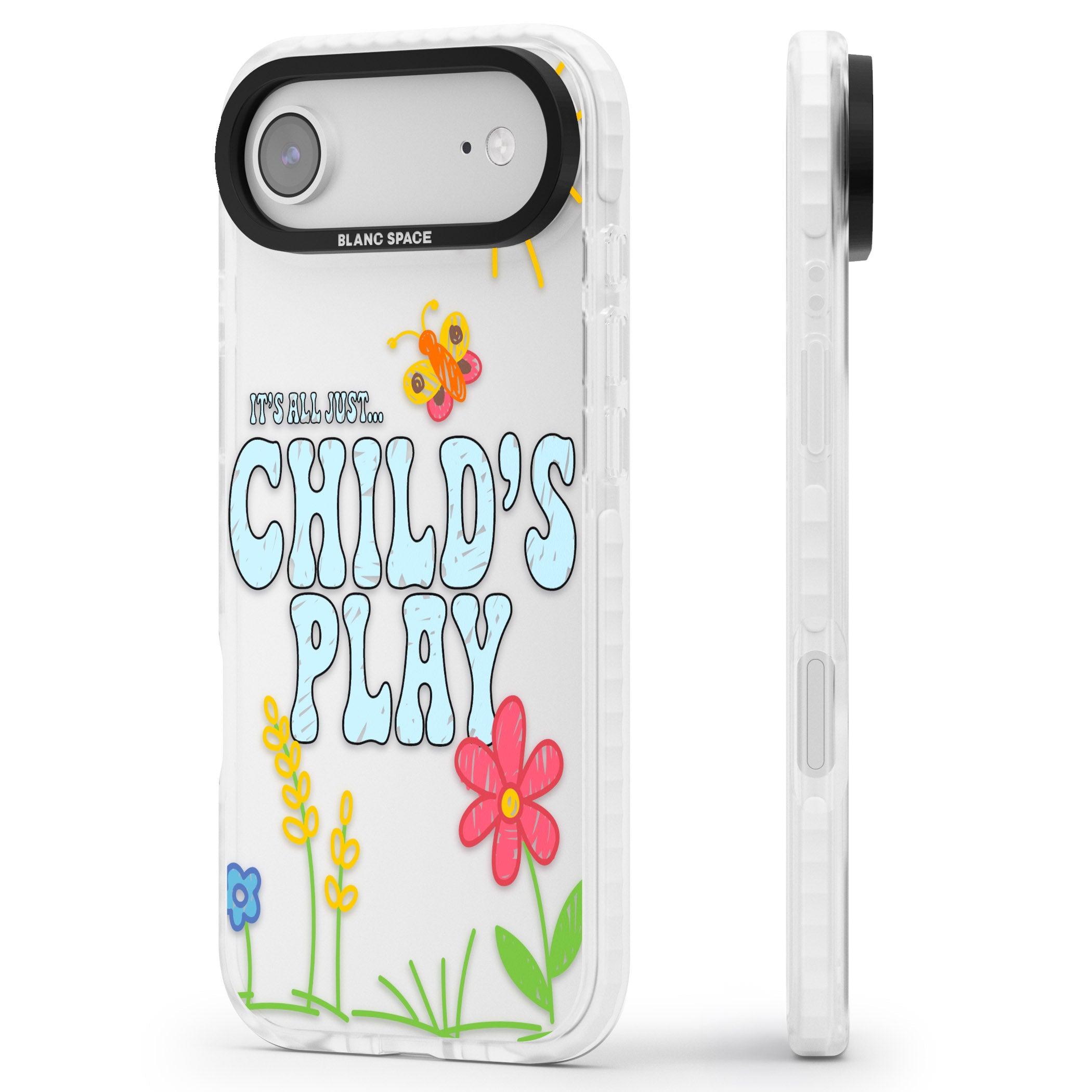Child'S Play iPhone 17 Air Impact Clear Phone Case Side Profile
