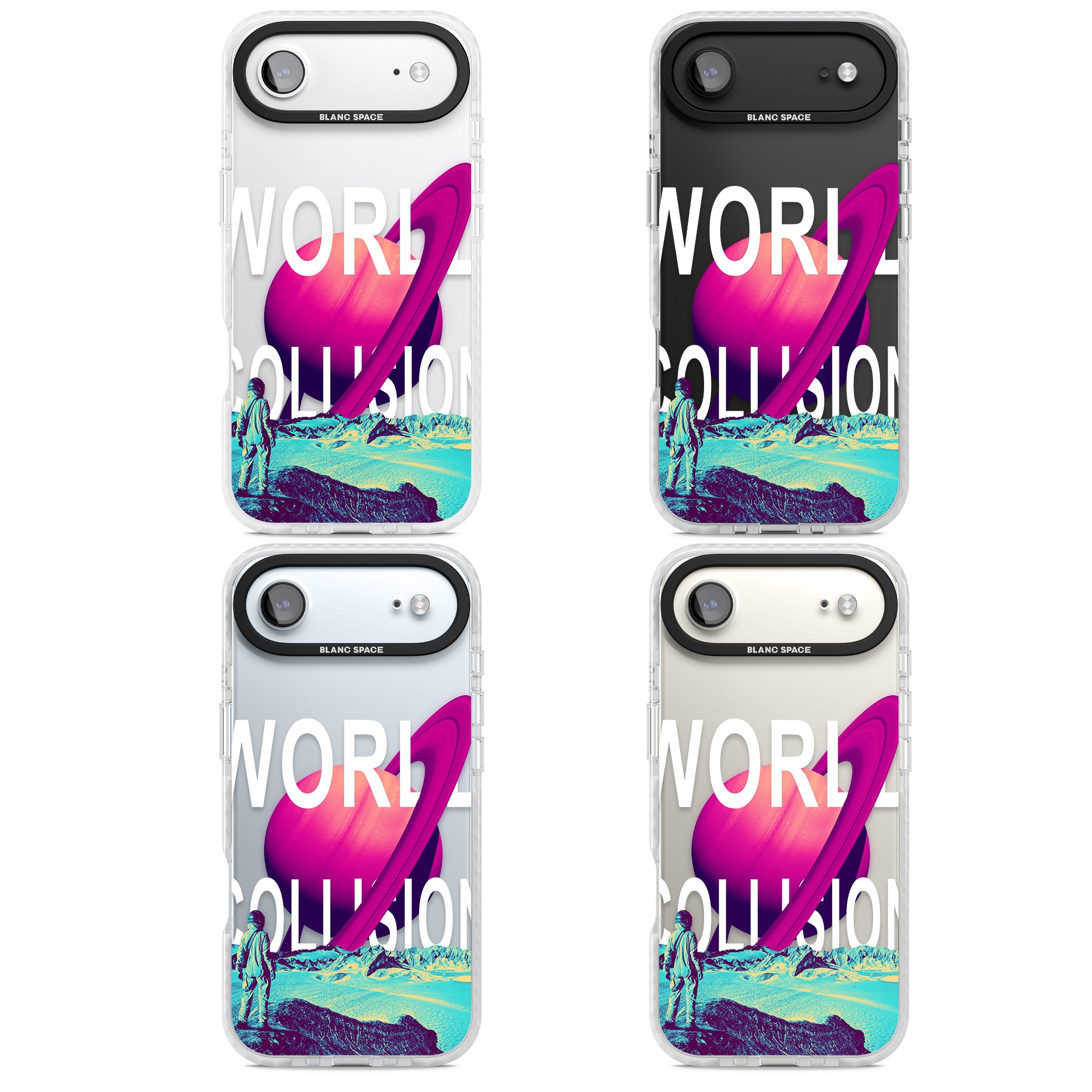 World Collision iPhone 17 Air Impact Clear Phone Case APT Impact Protection
