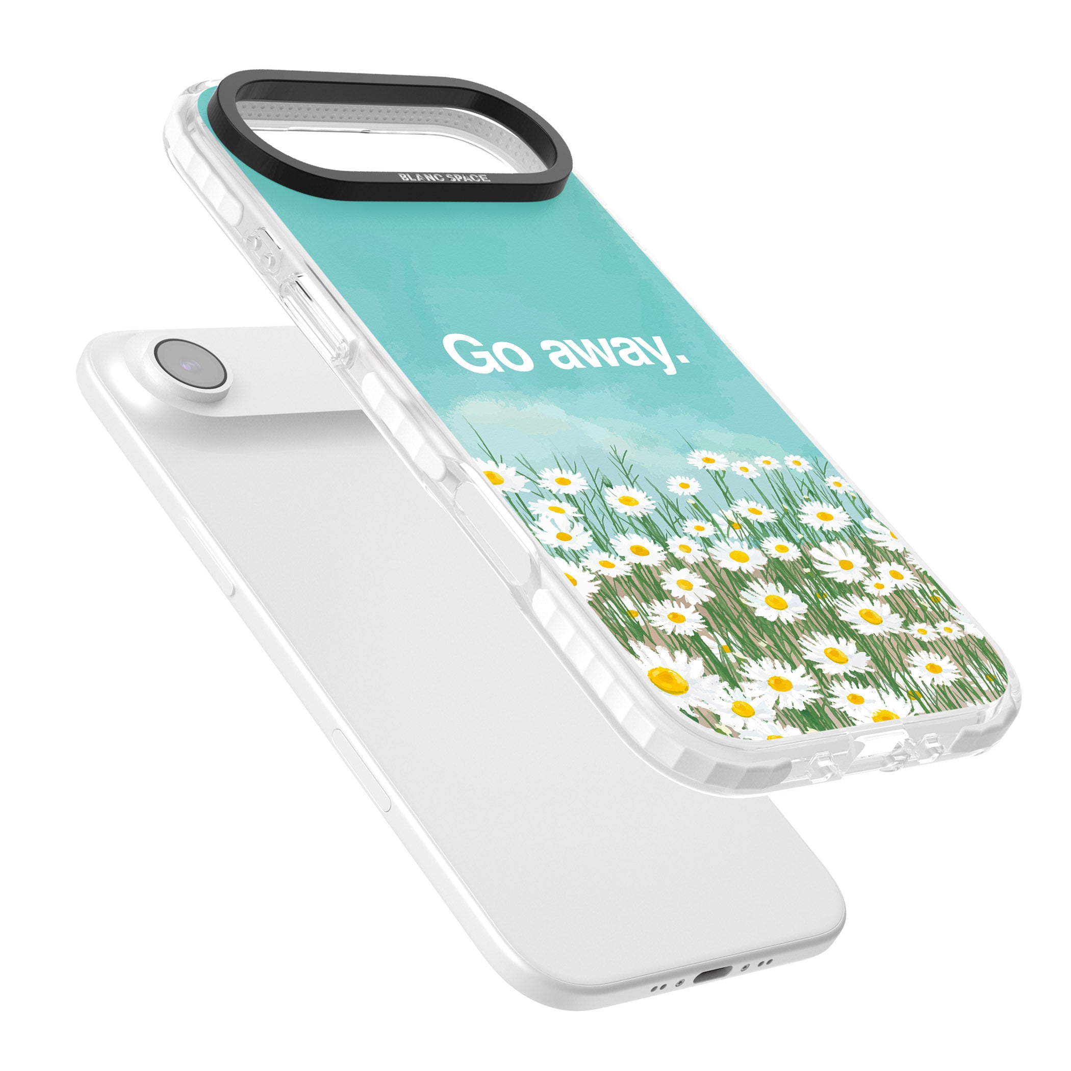 Go Away iPhone 17 Air Impact Clear Phone Case Colours