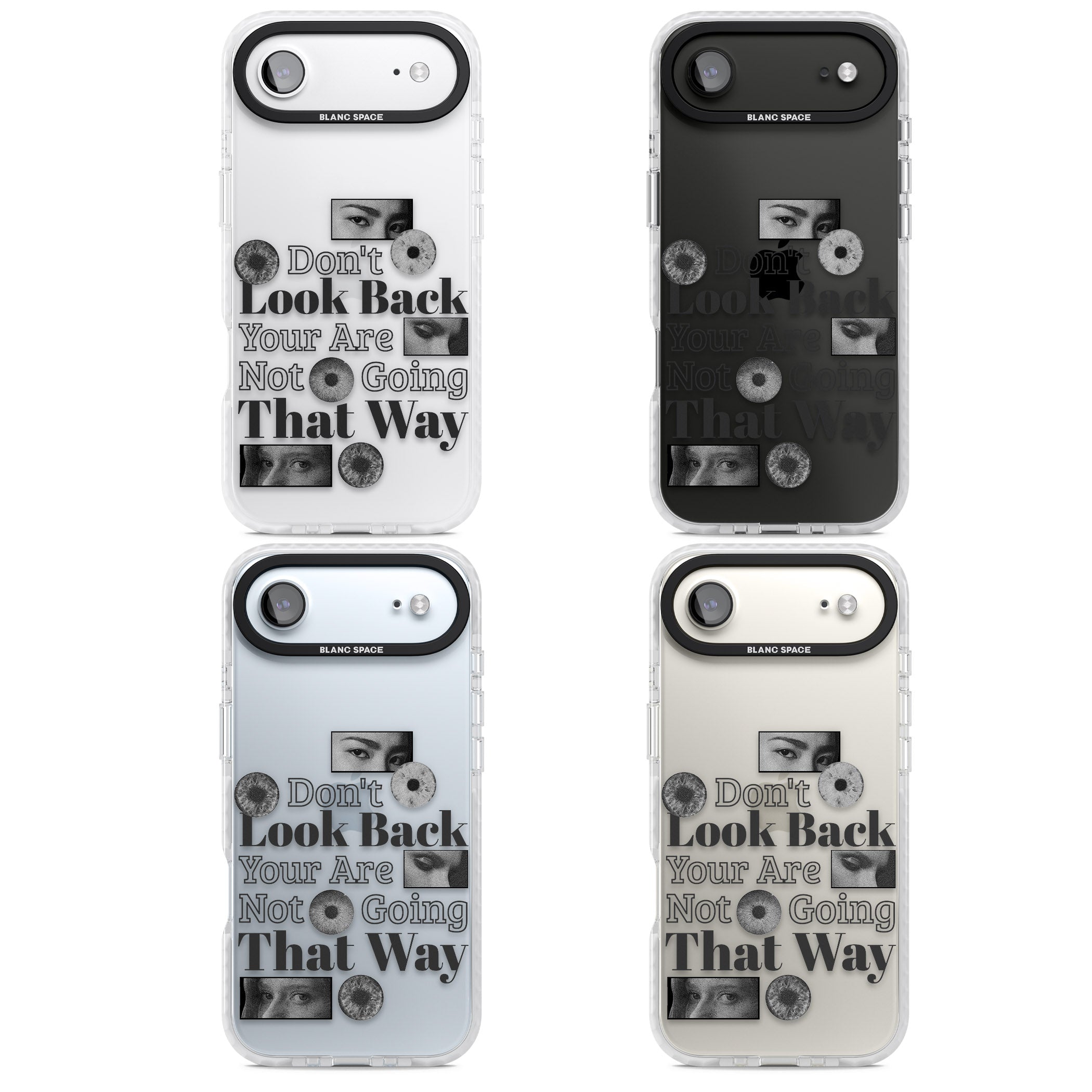 Dont Look Back iPhone 17 Air Impact Clear Phone Case APT Impact Protection