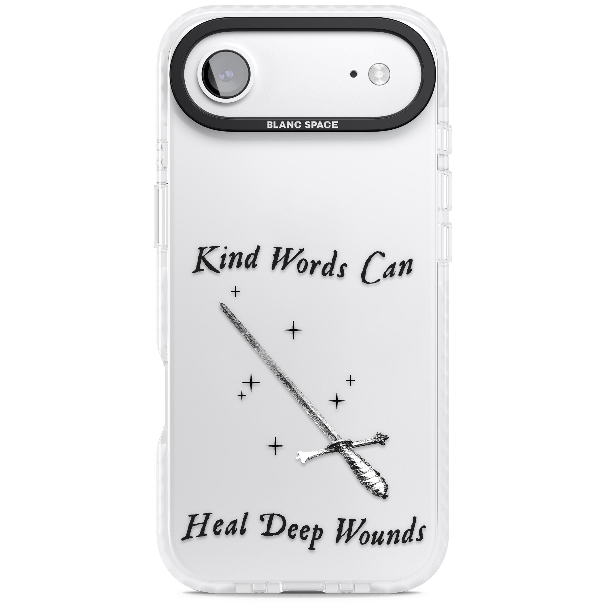 Kind Words Can Heal Deep Wounds iPhone 17 Air Impact Clear Phone Case