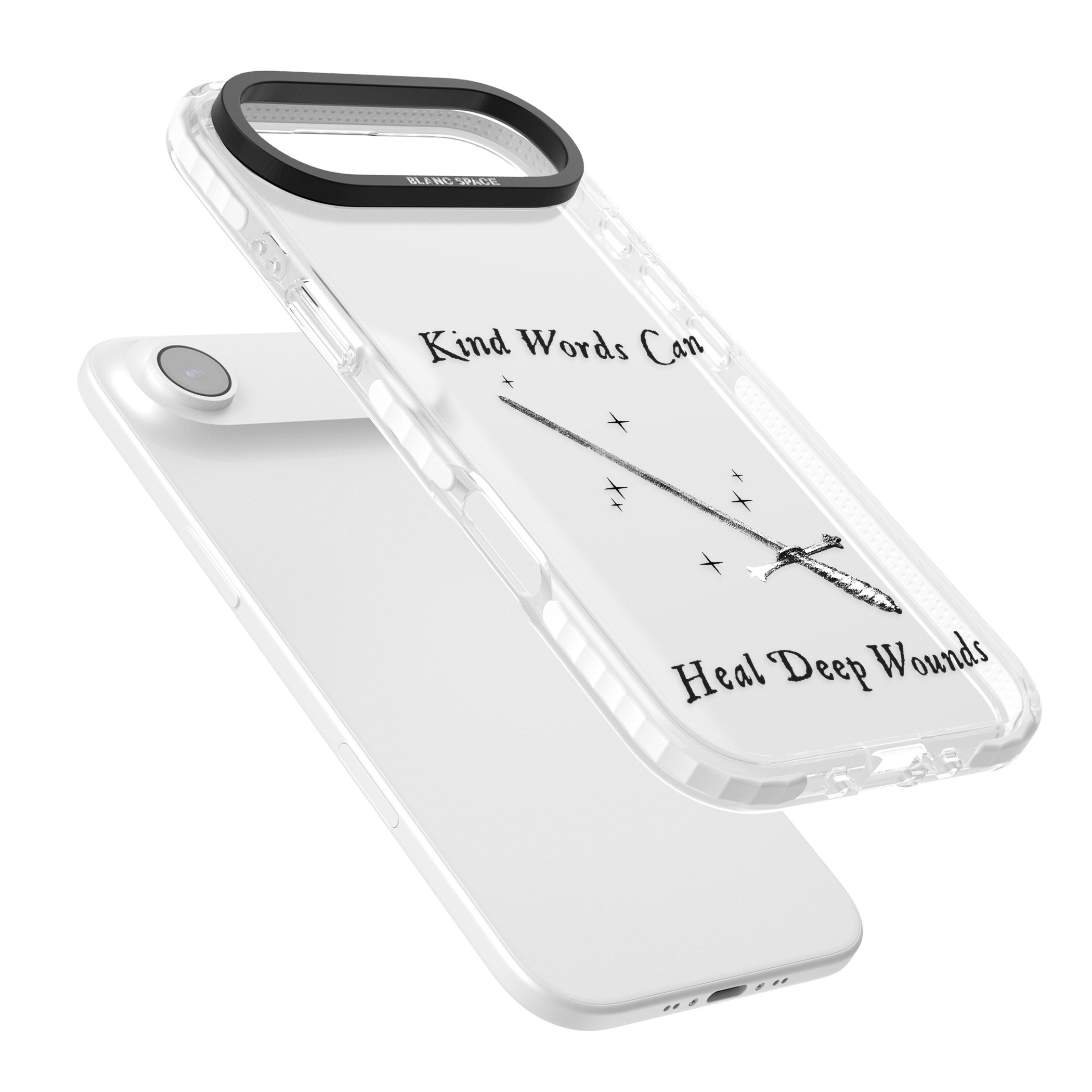 Kind Words Can Heal Deep Wounds iPhone 17 Air Impact Clear Phone Case Colours