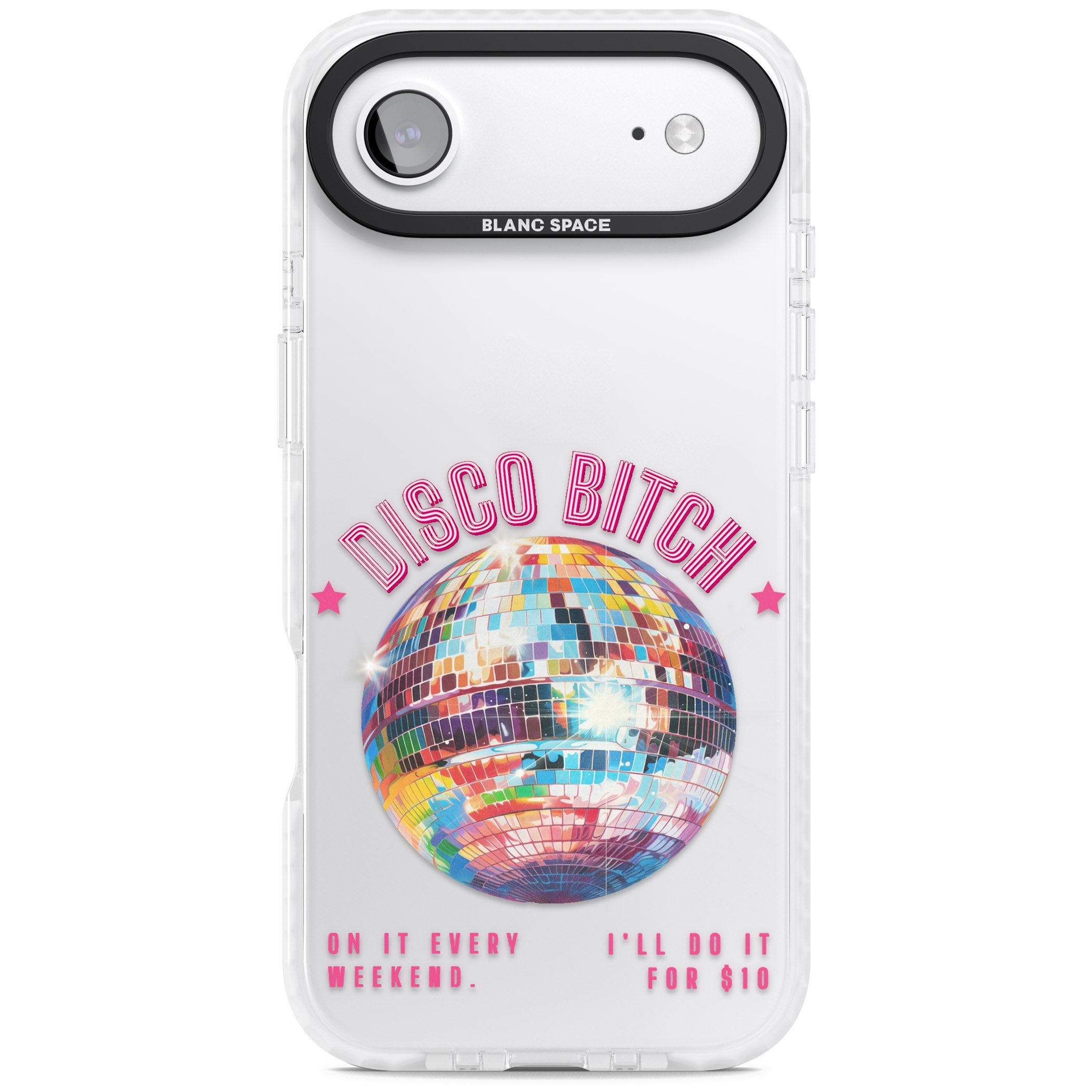 Disco B Tch iPhone 17 Air Impact Clear Phone Case