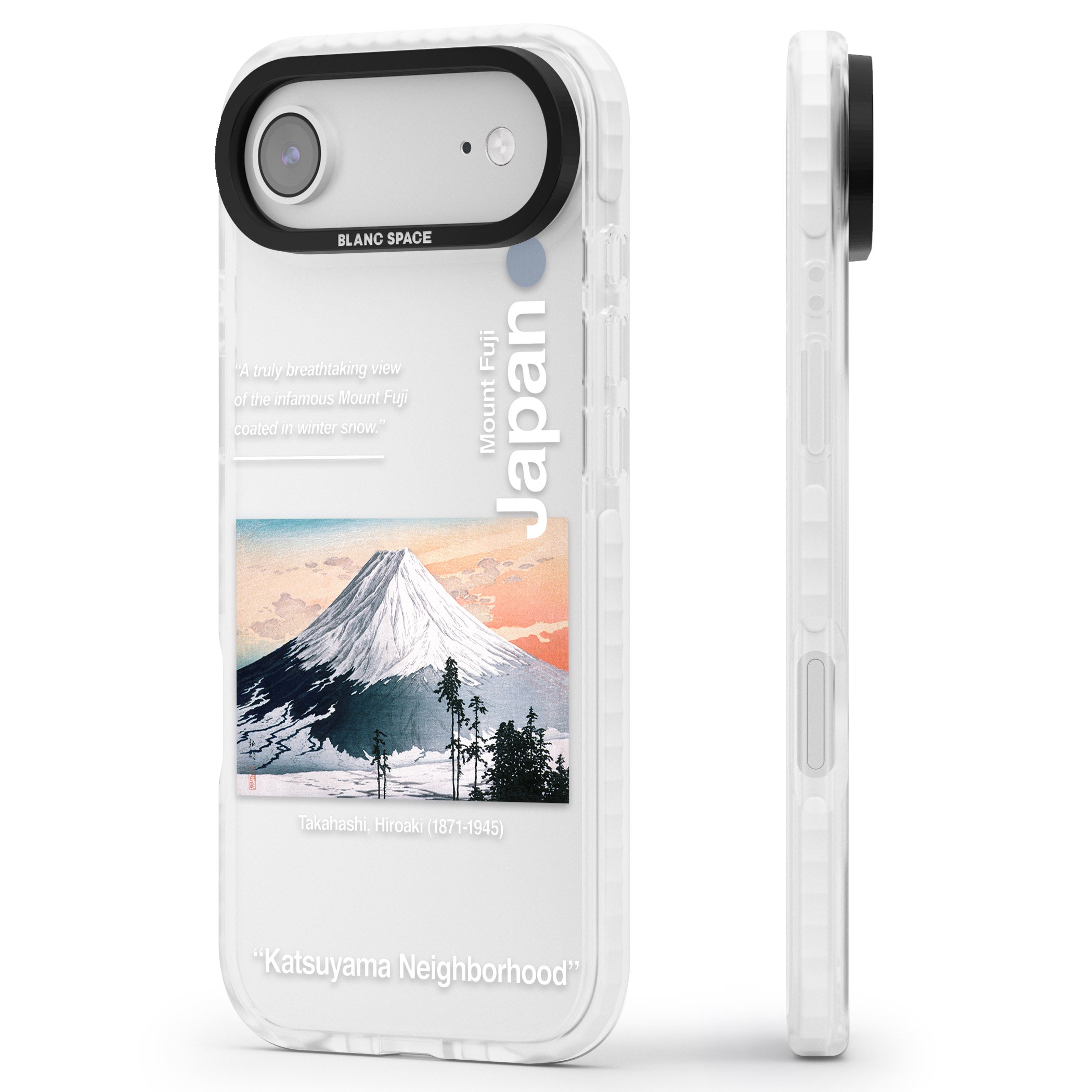 Katsuyama Neighborhood iPhone 17 Air Impact Clear Phone Case Side Profile