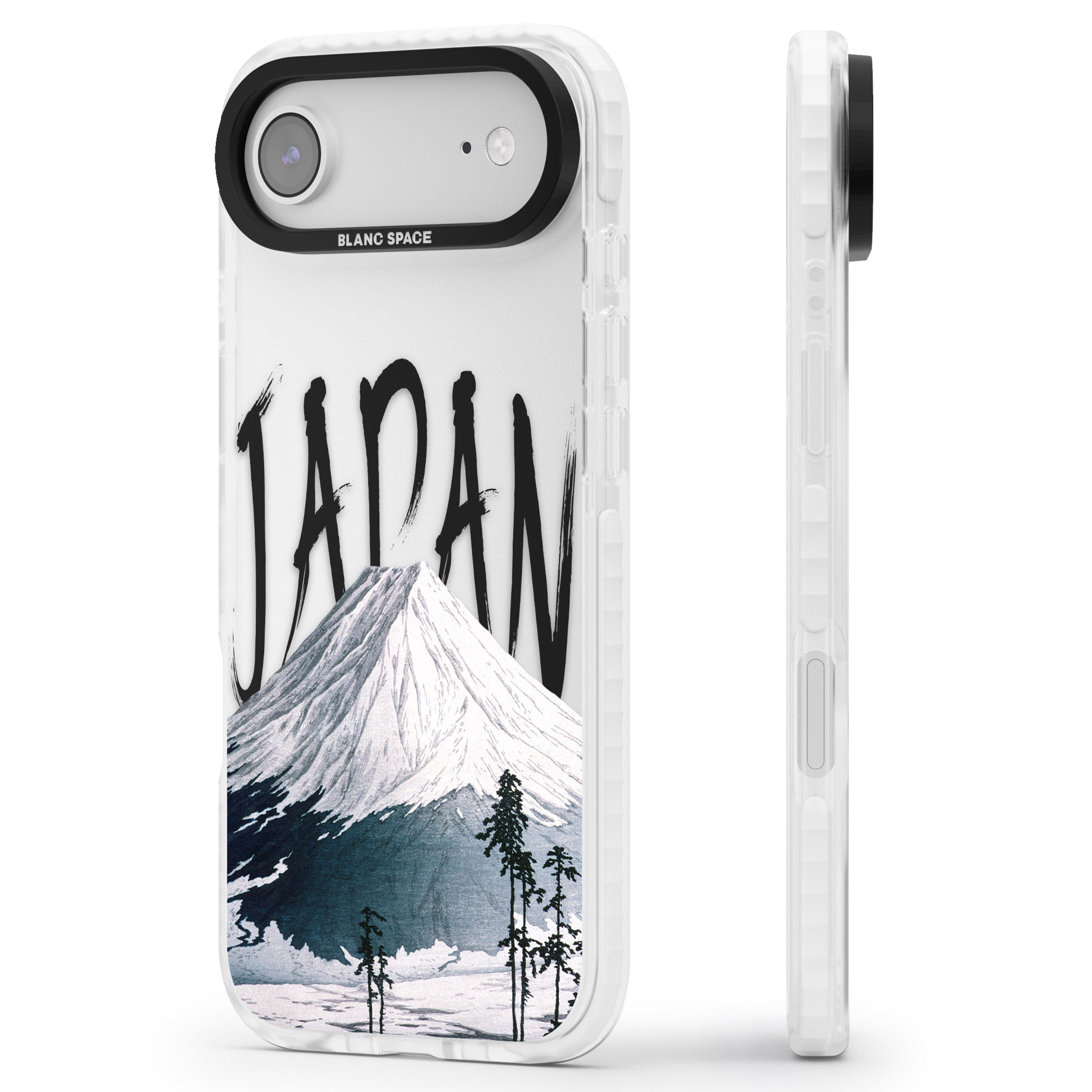 Mount Fuji Cutout iPhone 17 Air Impact Clear Phone Case Side Profile