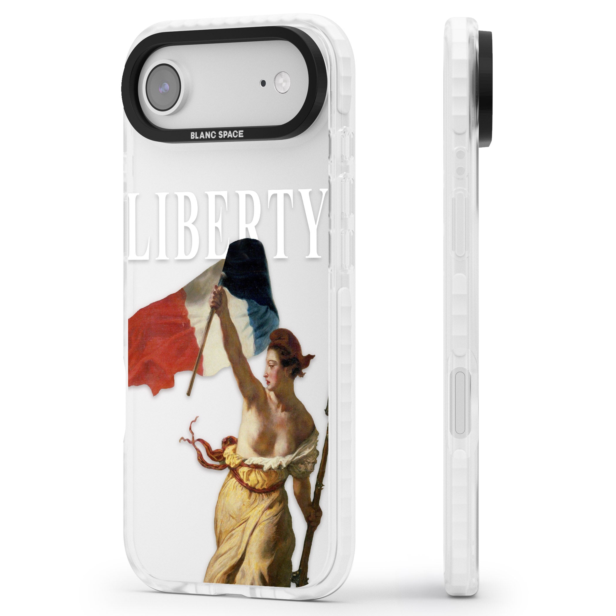 Liberty iPhone 17 Air Impact Clear Phone Case Side Profile
