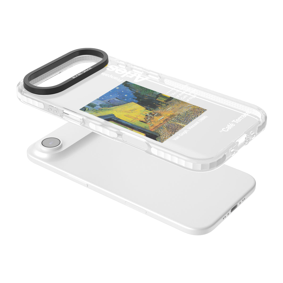 Cafe Terrace At Night iPhone Air Impact Clear Phone Case angled