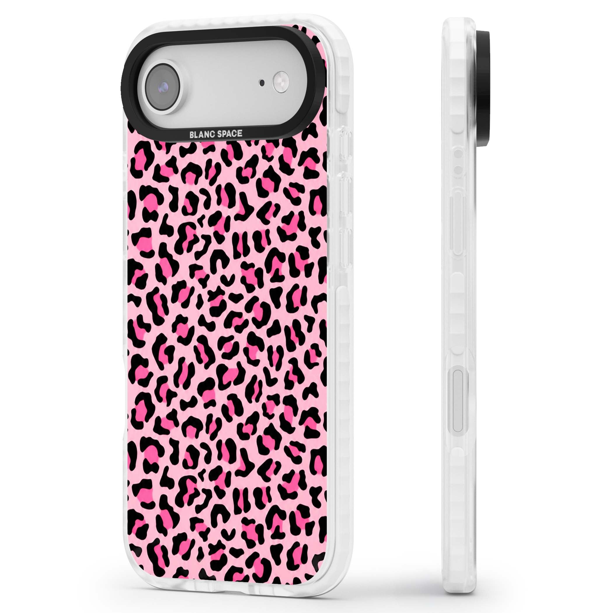 Pink Leopard baddie iPhone case | Black Impact case for iPhone Air