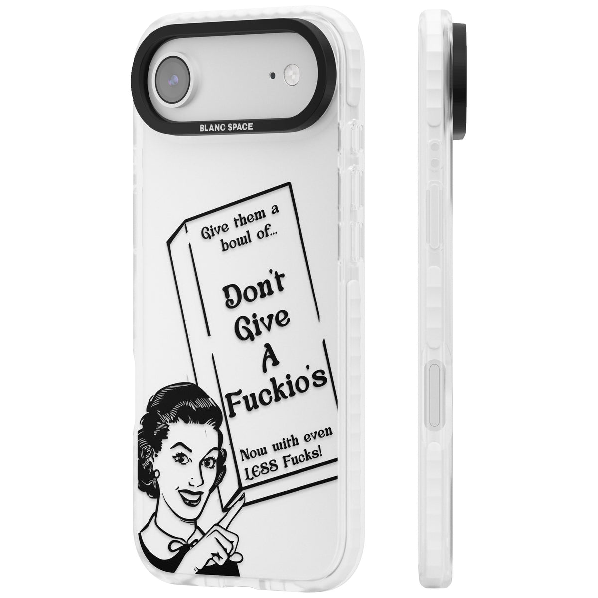 Dont Give A F Ckios Cereal iPhone Air Impact Clear Phone Case side
