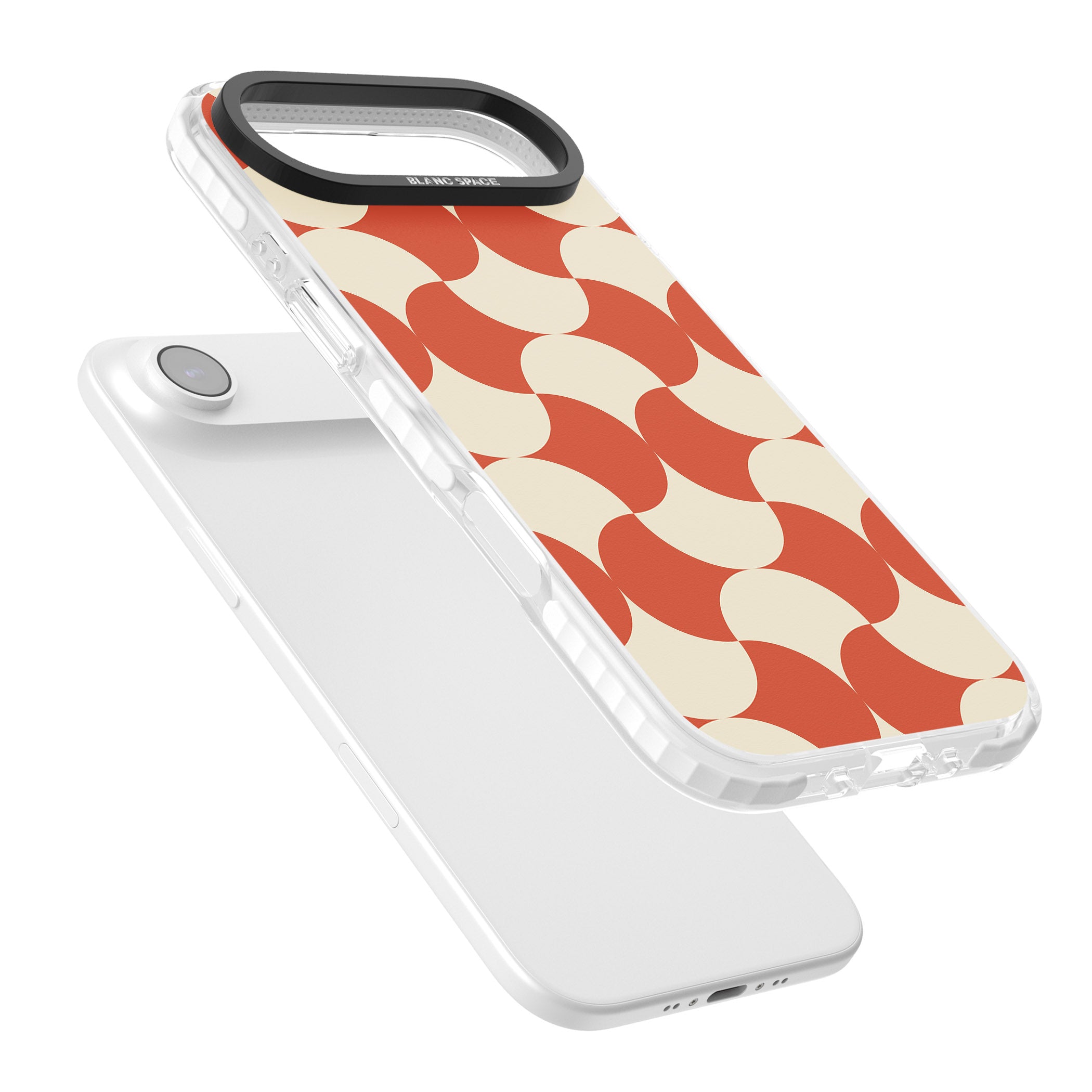 Abstract Retro Shapes iPhone 17 Air Impact Clear Phone Case Colours