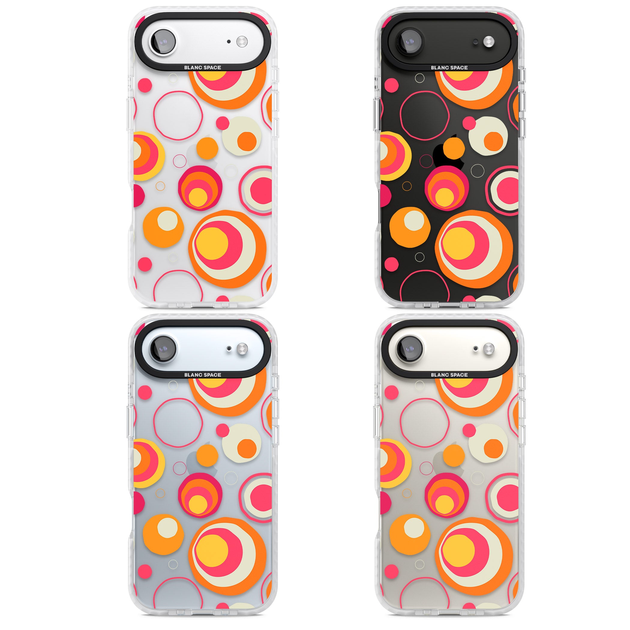 Mid Century Party Pattern iPhone 17 Air Impact Clear Phone Case APT Impact Protection