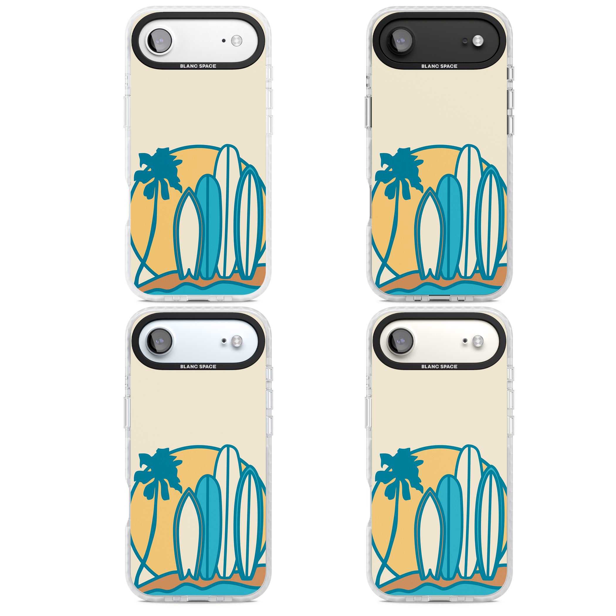 Coastal Surf Vibes iPhone 17 Air Impact Clear Phone Case APT Impact Protection